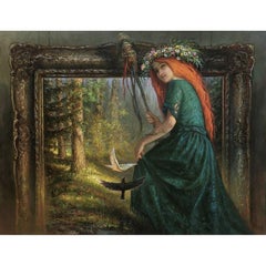 Ninfomane della foresta. 2021, olio su tela, 70x90 cm