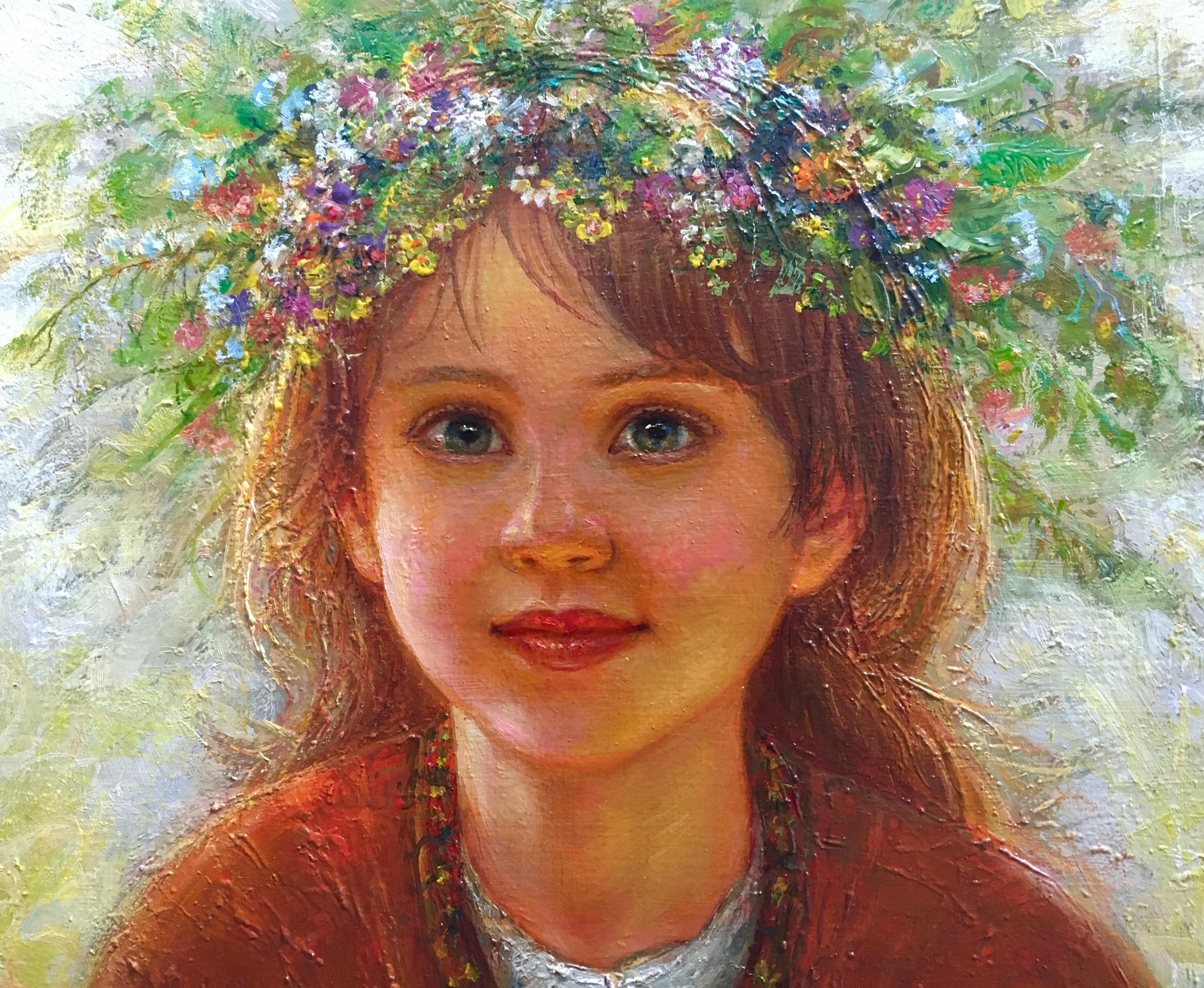 In the Morning Light  55x55 cm, canvas/oil, 2008 - Painting by Igor Maikov