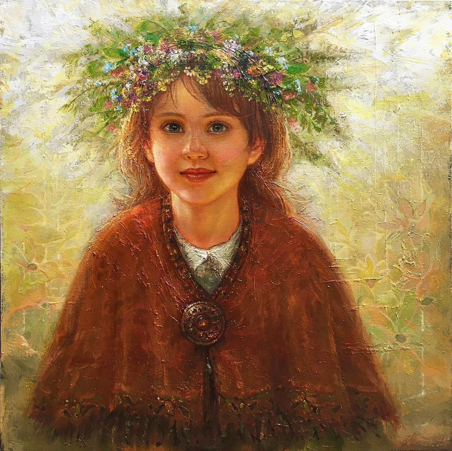Igor Maikov Figurative Painting - In the Morning Light  55x55 cm, canvas/oil, 2008