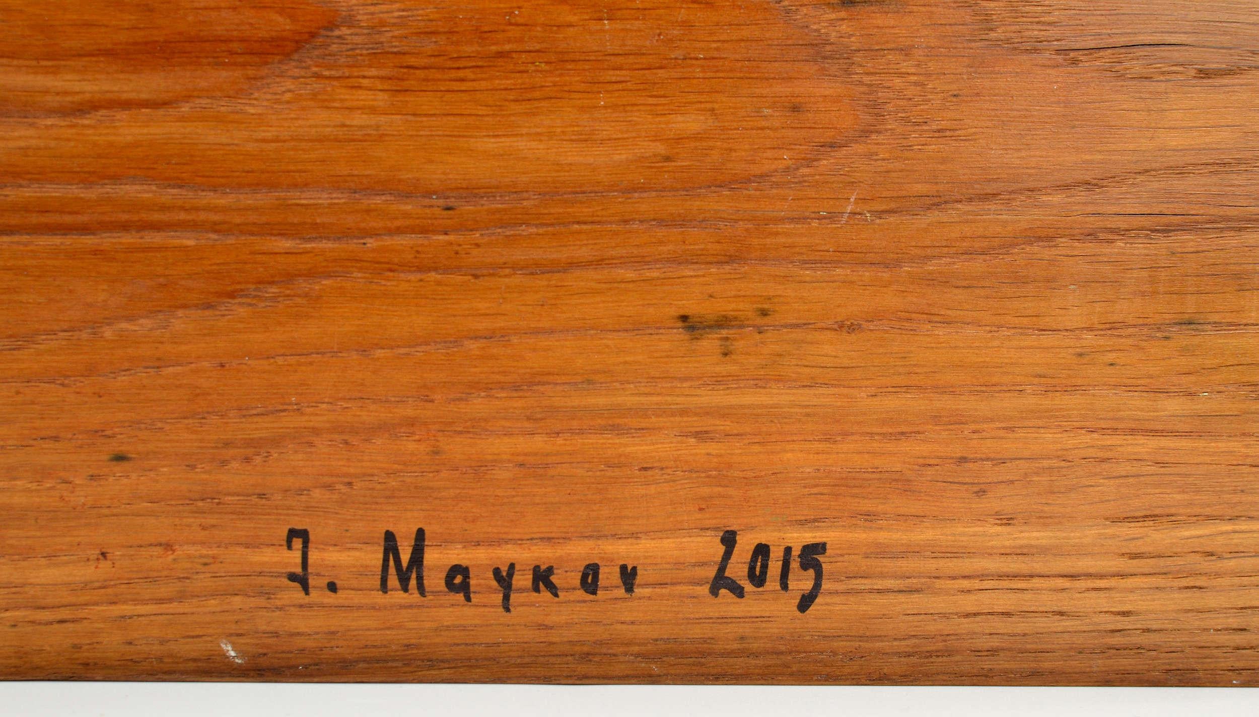 Flieder. 2015. Holz/Eiche, Öl. 32x25x3 cm (Realismus), Painting, von Igor Maikov