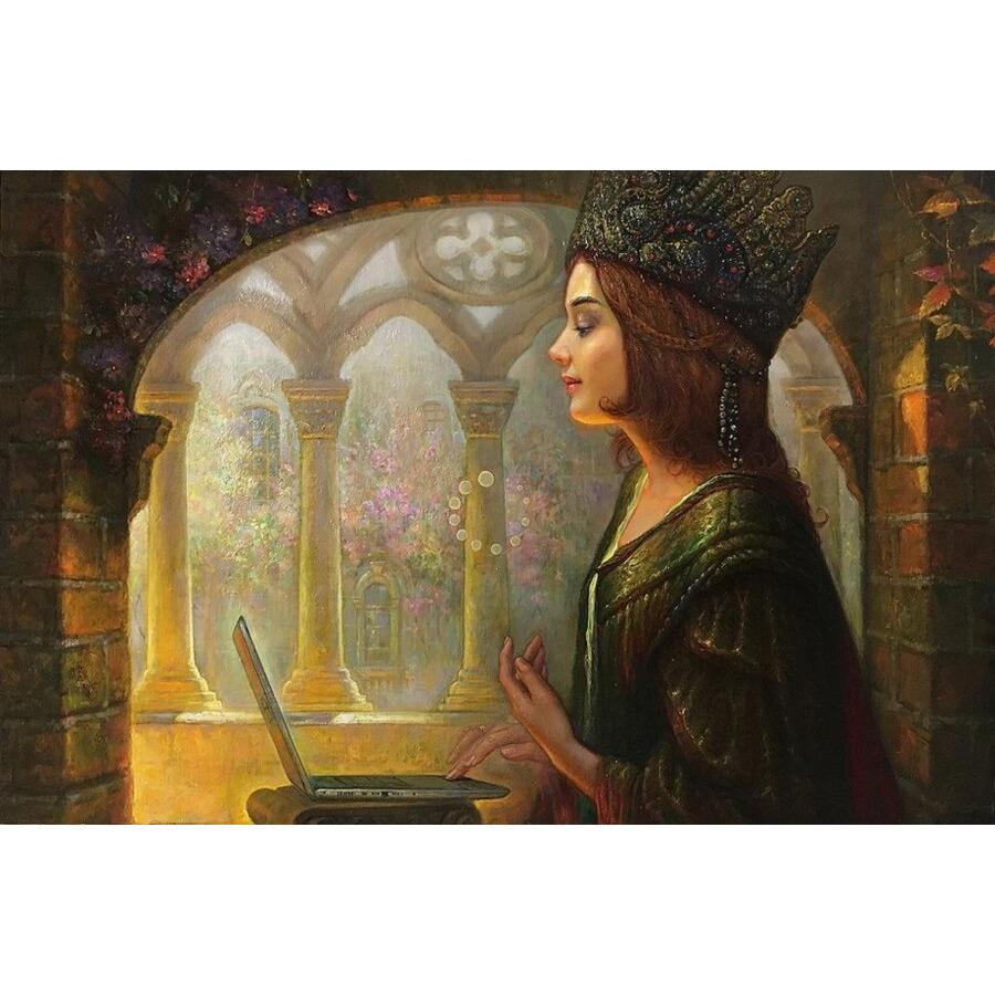 Caricamento. 2018, olio su tela, 70x110 cm