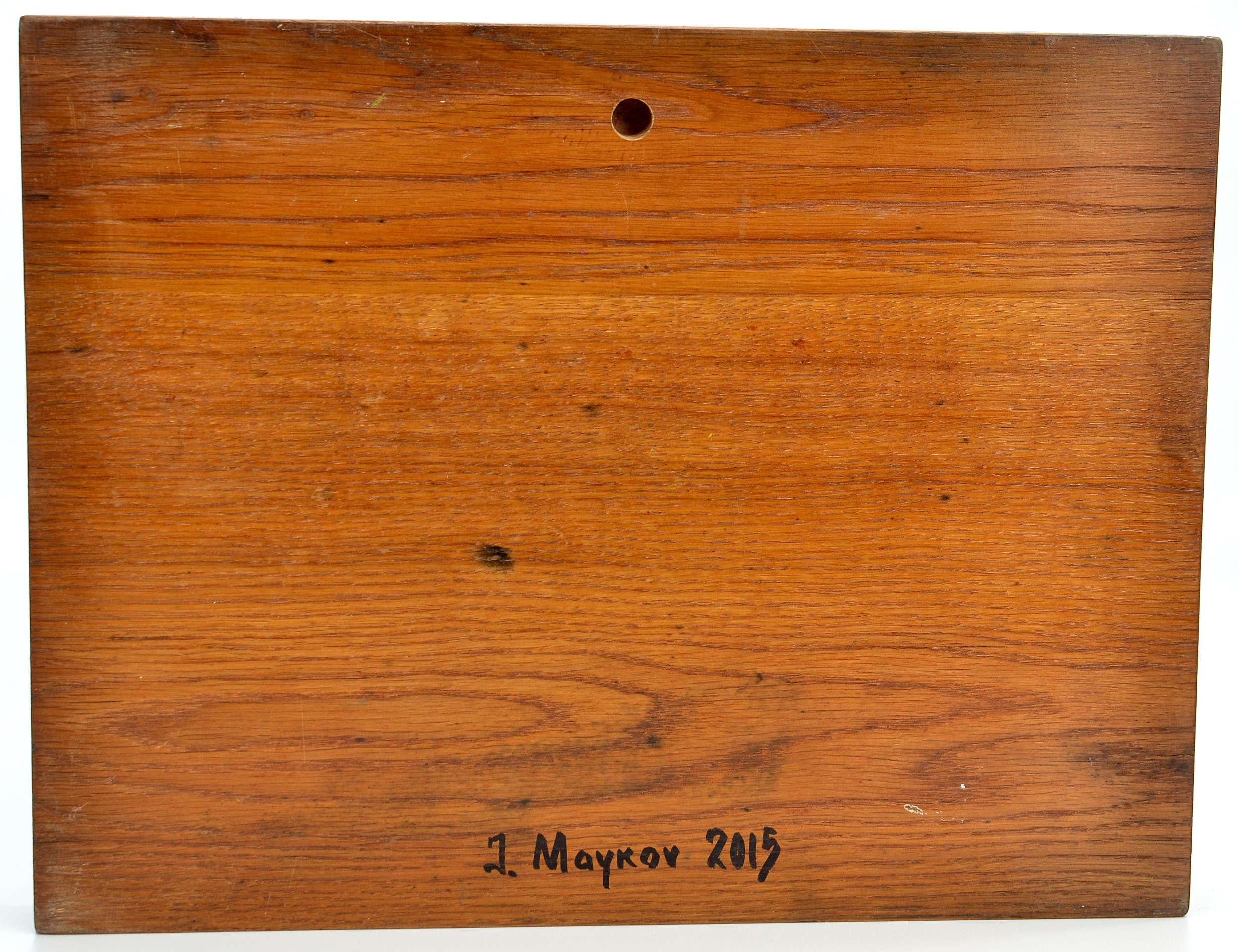 Maiblumen. 2015. Holz/Eiche, Öl. 32x25x3 cm (Realismus), Painting, von Igor Maikov