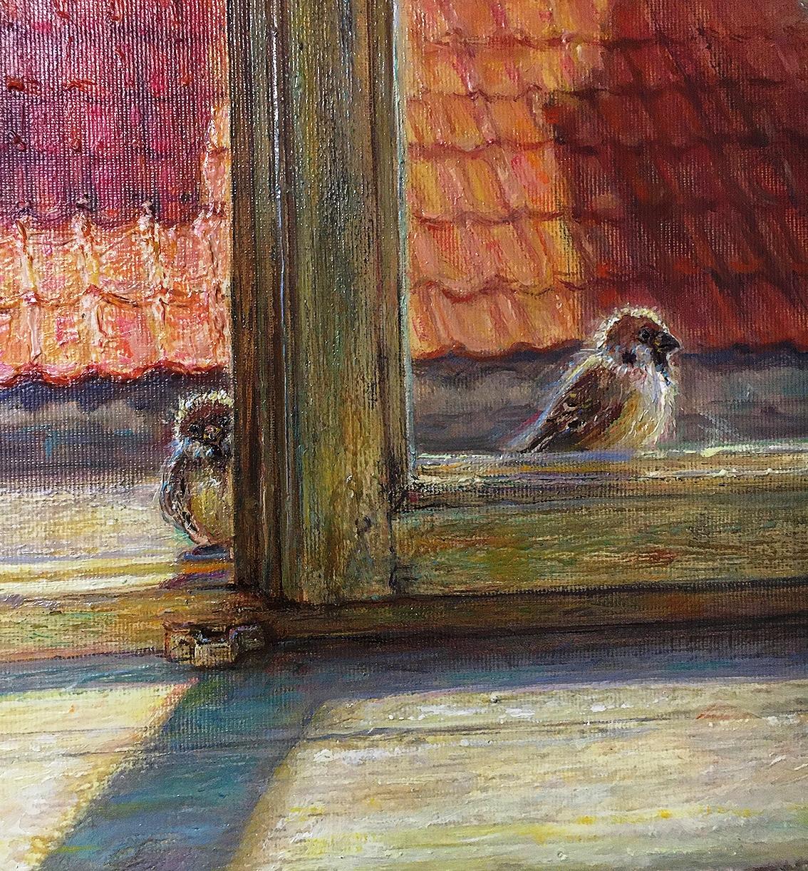Morning in the Old town  oil/canvas, 70x90 cm, 2019 - Painting by Igor Maikov