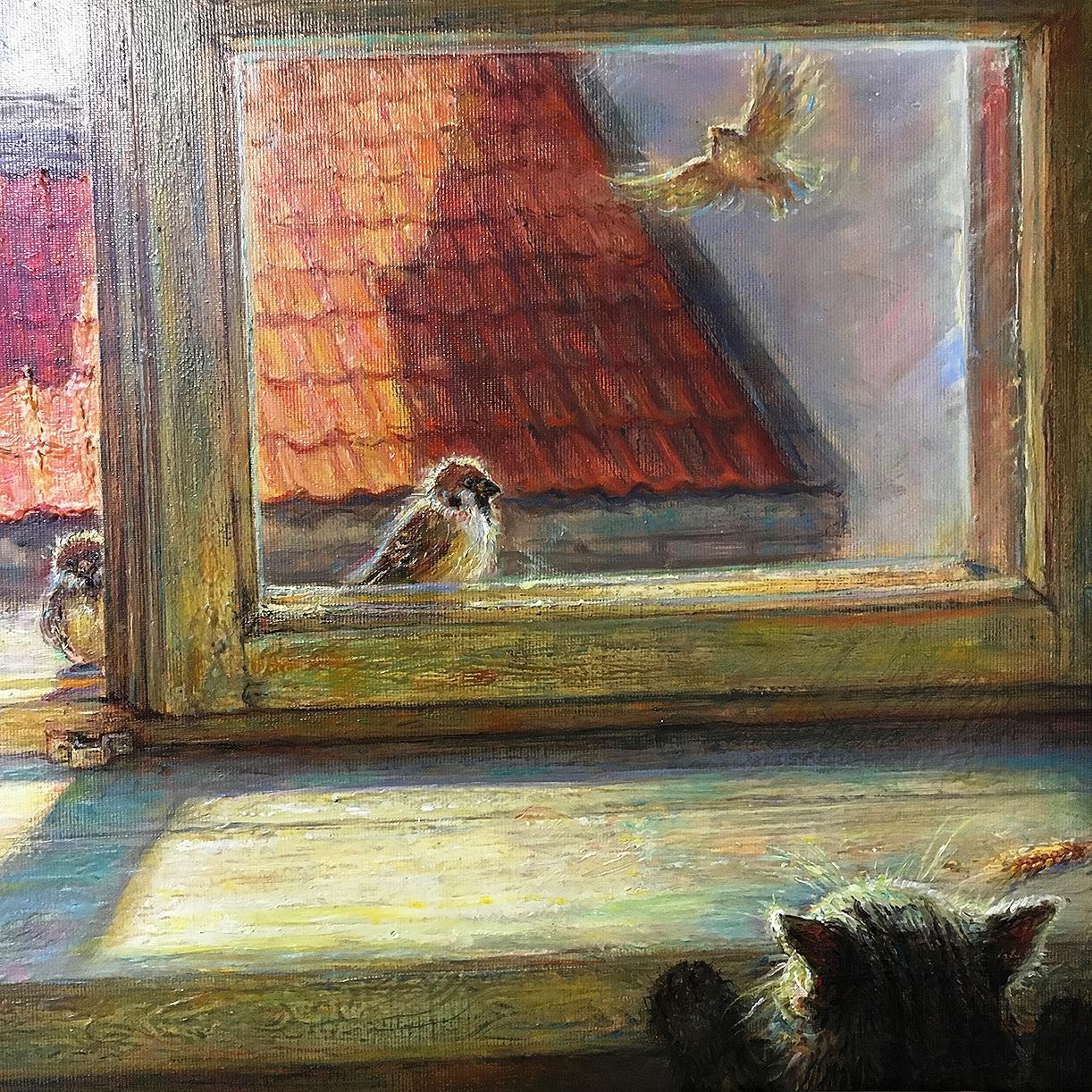 Morning in the Old town  oil/canvas, 70x90 cm, 2019 - Realist Painting by Igor Maikov