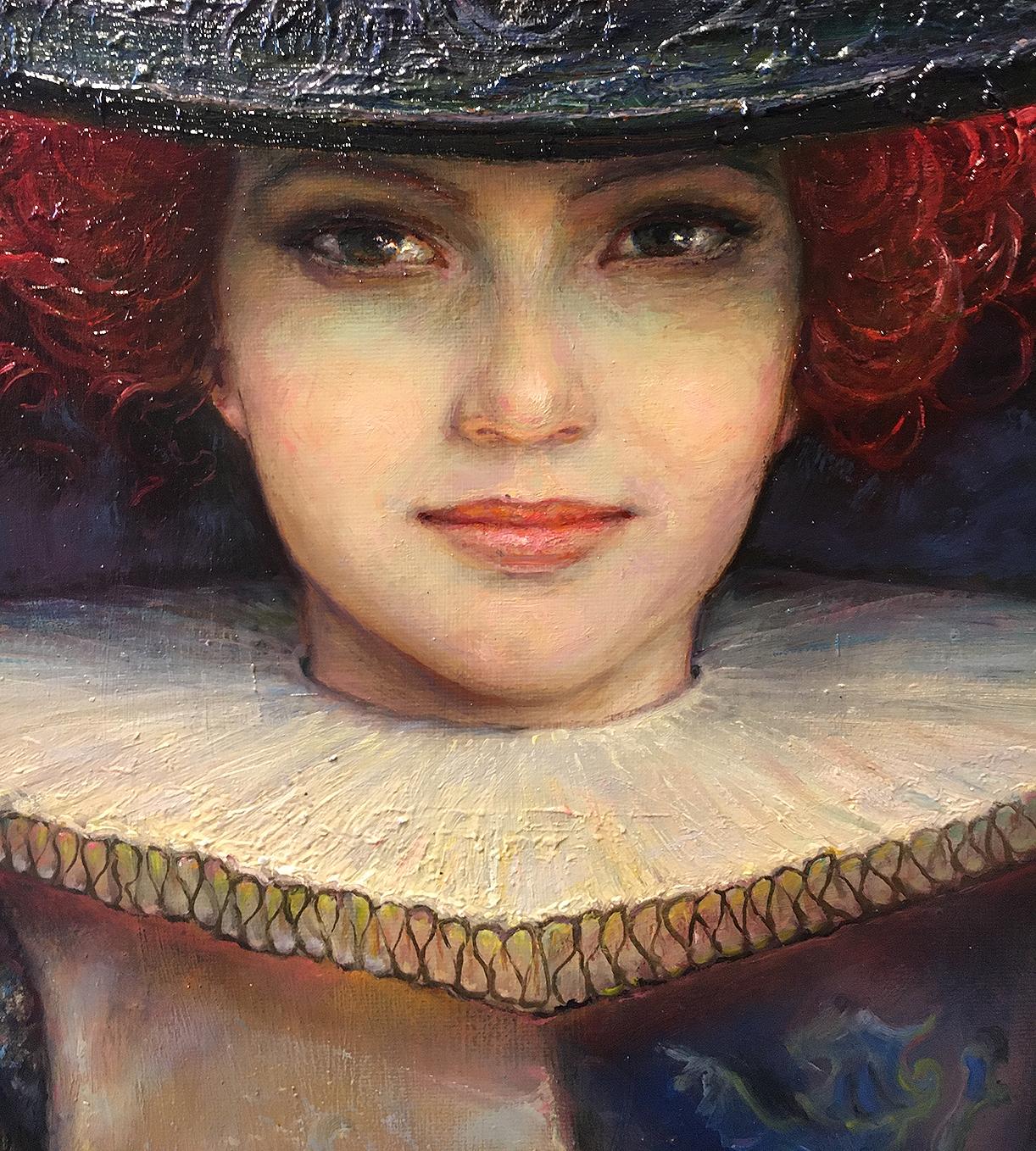 Bella partita a scacchi-triptih  olio/tela, 100x70 cm, 100x100 cm, 100x70 cm, 2015 in vendita 5