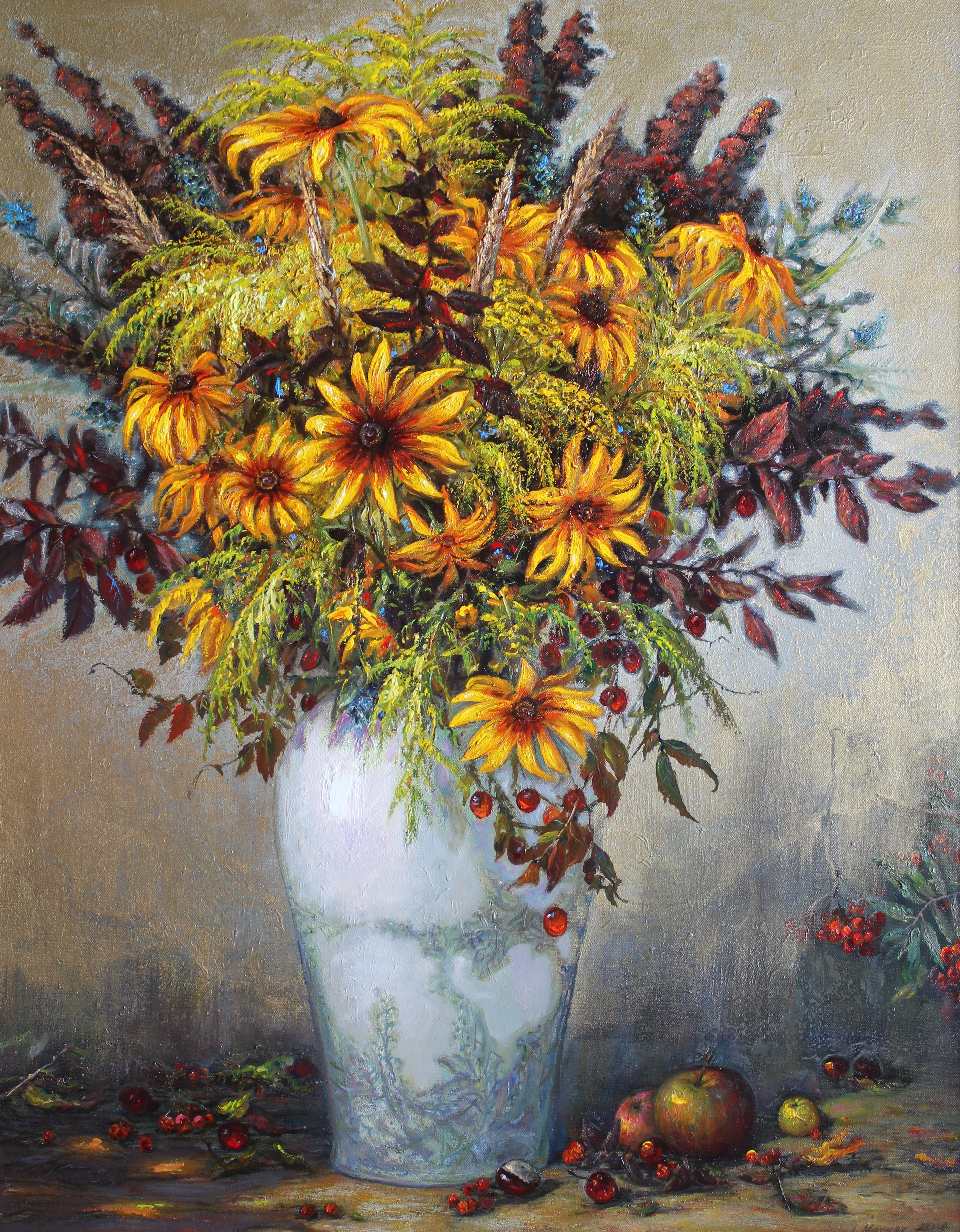 Rudbeckia. 2013, canvas, oil, 70x90 cm