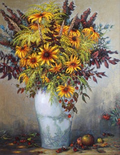 Rudbeckia, Leinwand, Öl, 70x90 cm, 2013