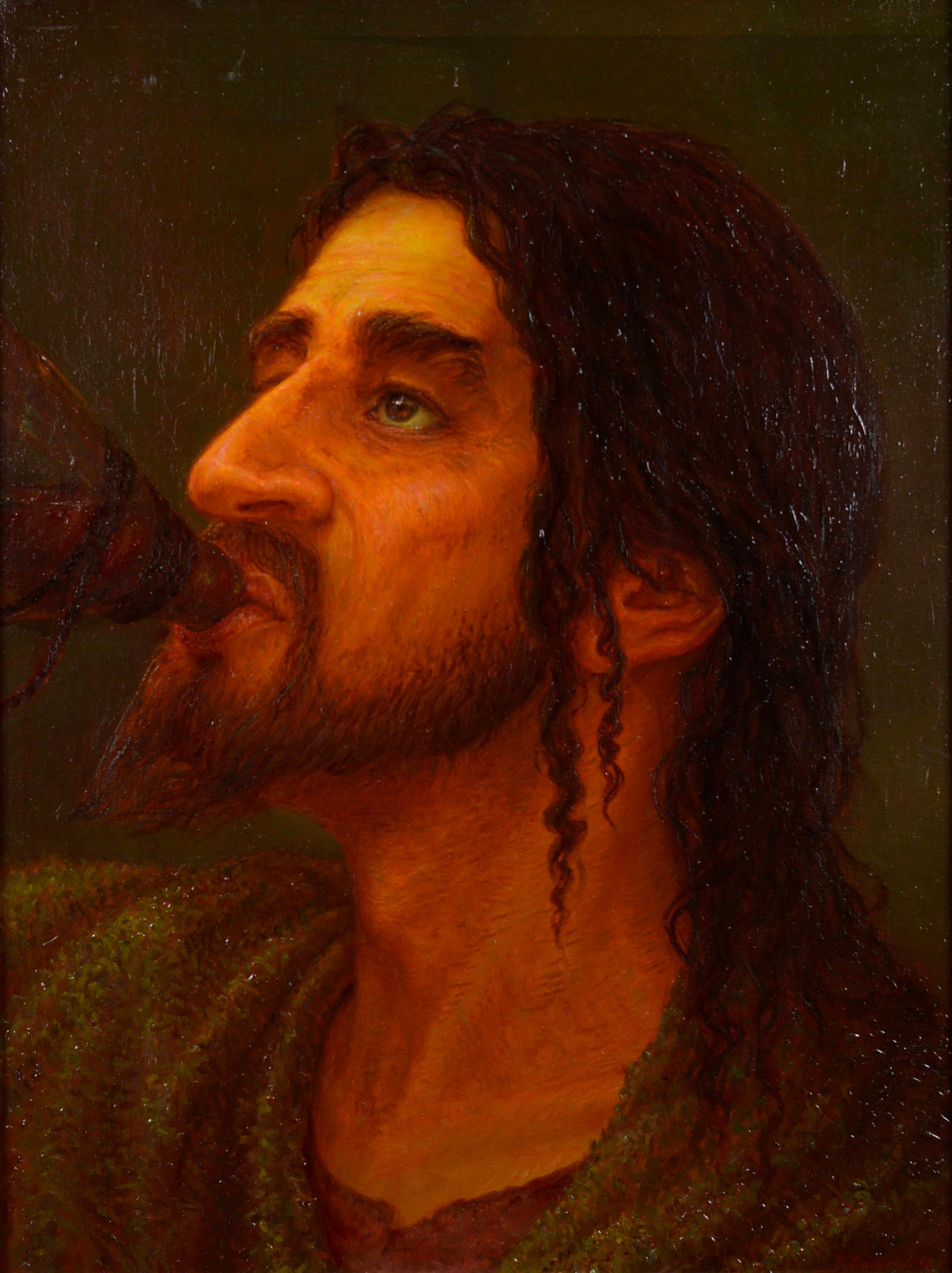Fils de l'Homme. 1998. Huile sur toile. 72 x 54 cm. Signé