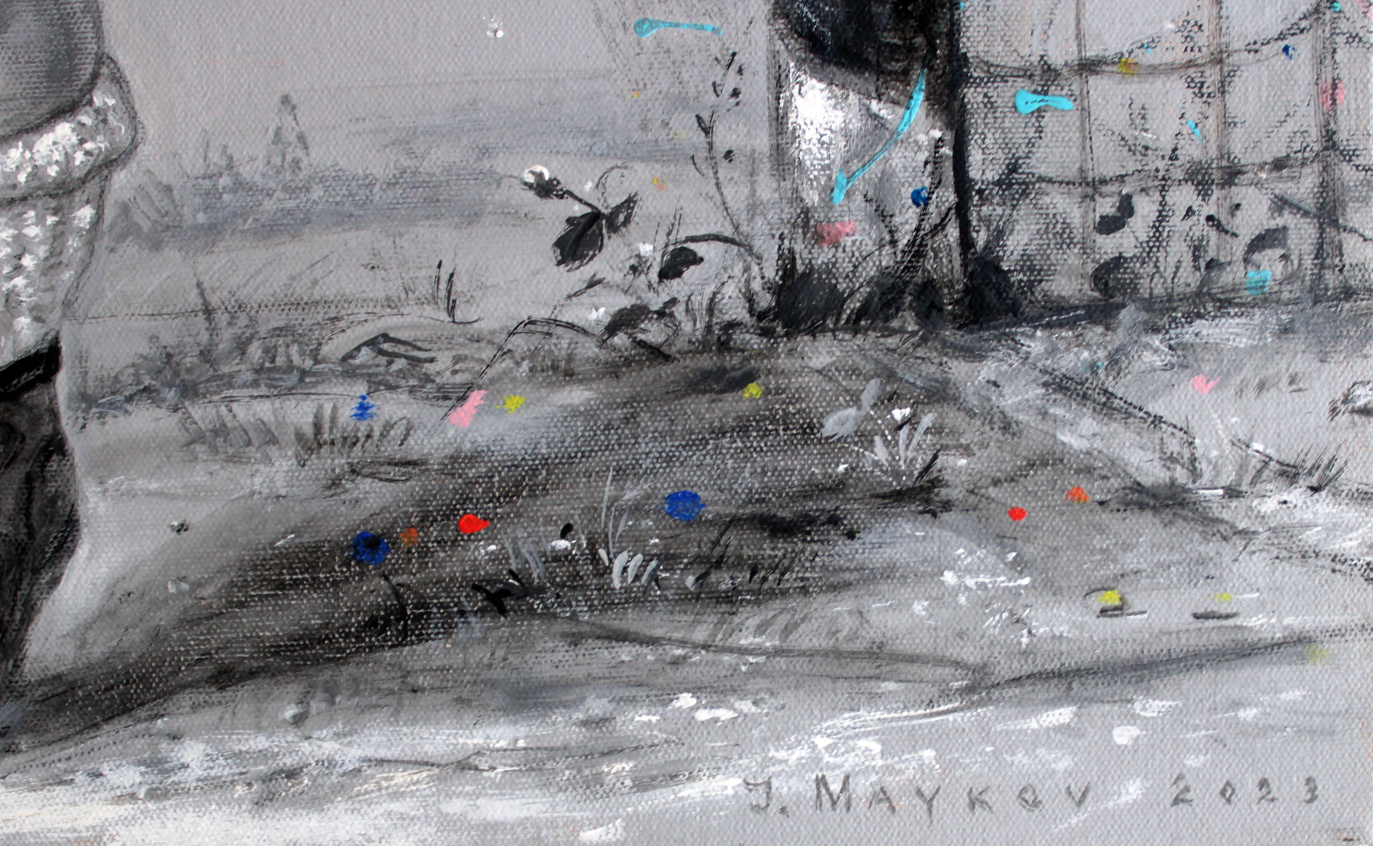 Sparks of joy. 2023, canvas, oil, 70x60 cm For Sale 1