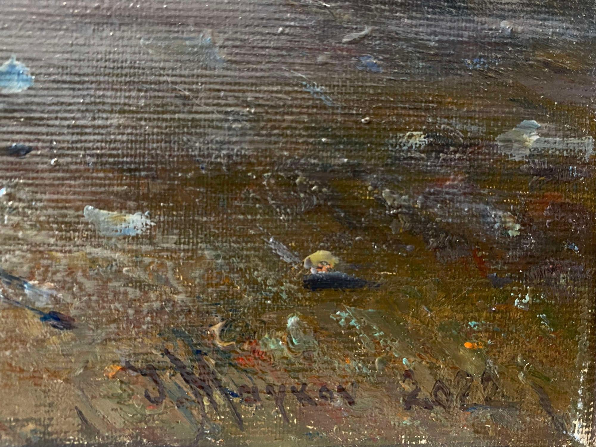 Étoile de mer. 2008. Toile, huile, 50x65 cm en vente 5