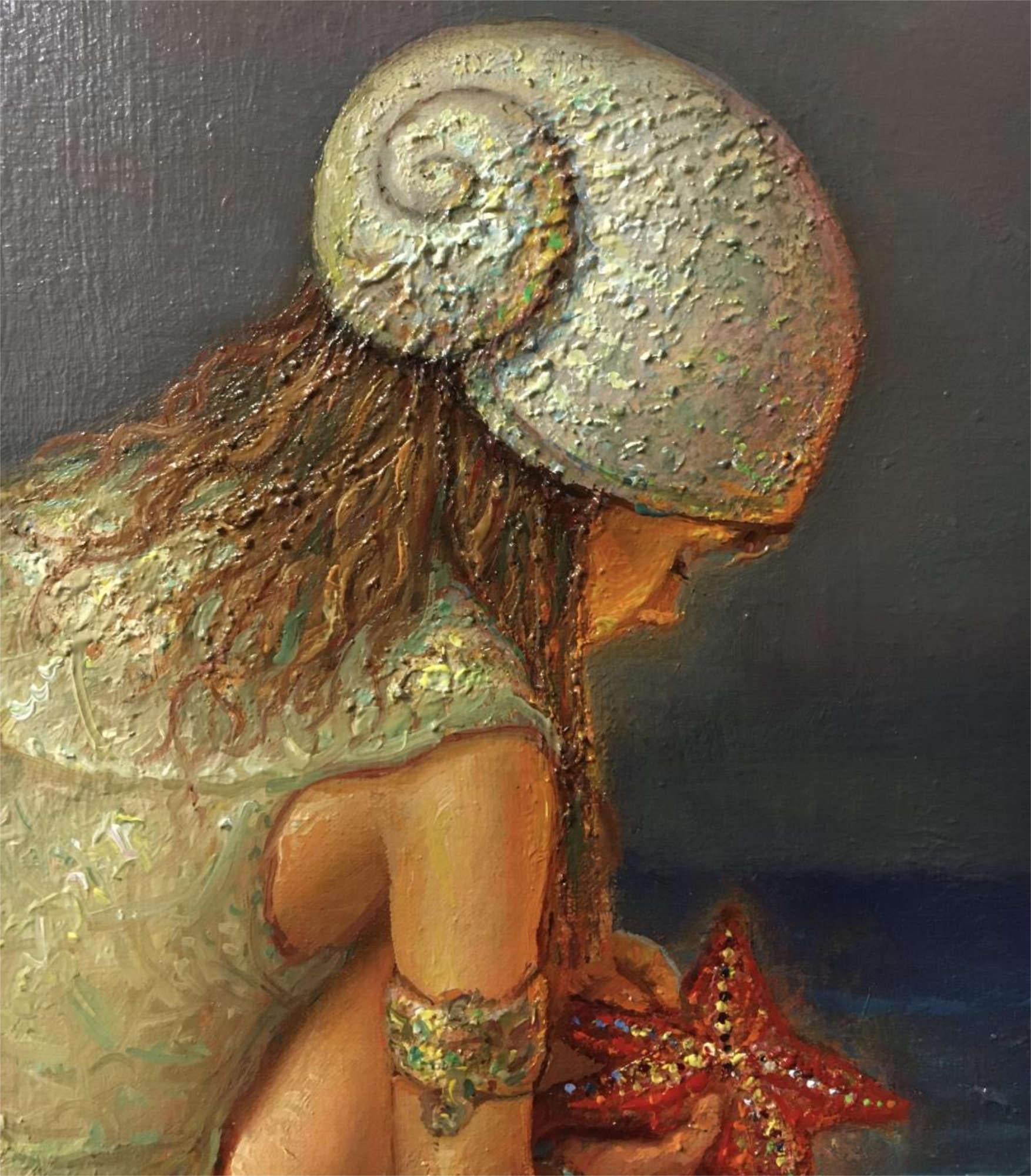 Étoile de mer. 2008. Toile, huile, 50x65 cm en vente 3