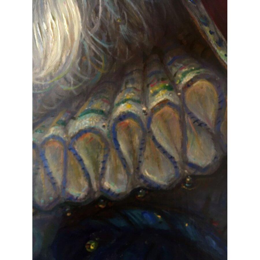 El regalo. 2018, óleo sobre lienzo, 70x60 cm en venta 1
