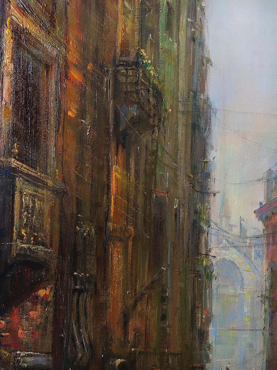 Questa è Venezia. 2018, olio su tela, 50x60 cm in vendita 1