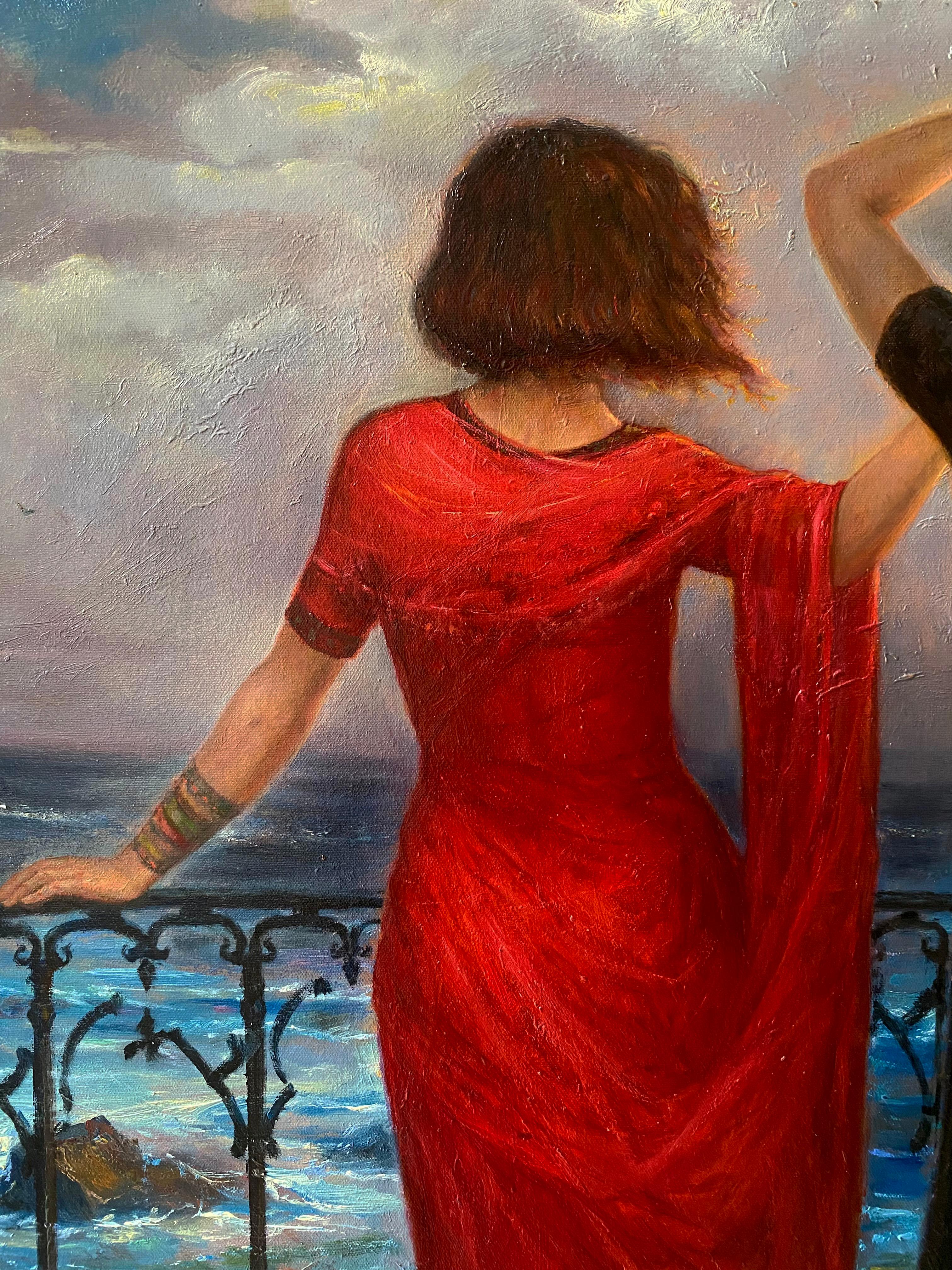 Three Colors  80x100 cm, canvas/oil, 2014 - Painting by Igor Maikov