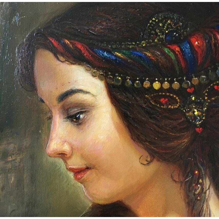 Paloma veneciana. 2021, óleo sobre lienzo, 70x90 cm - Painting de Igor Maikov