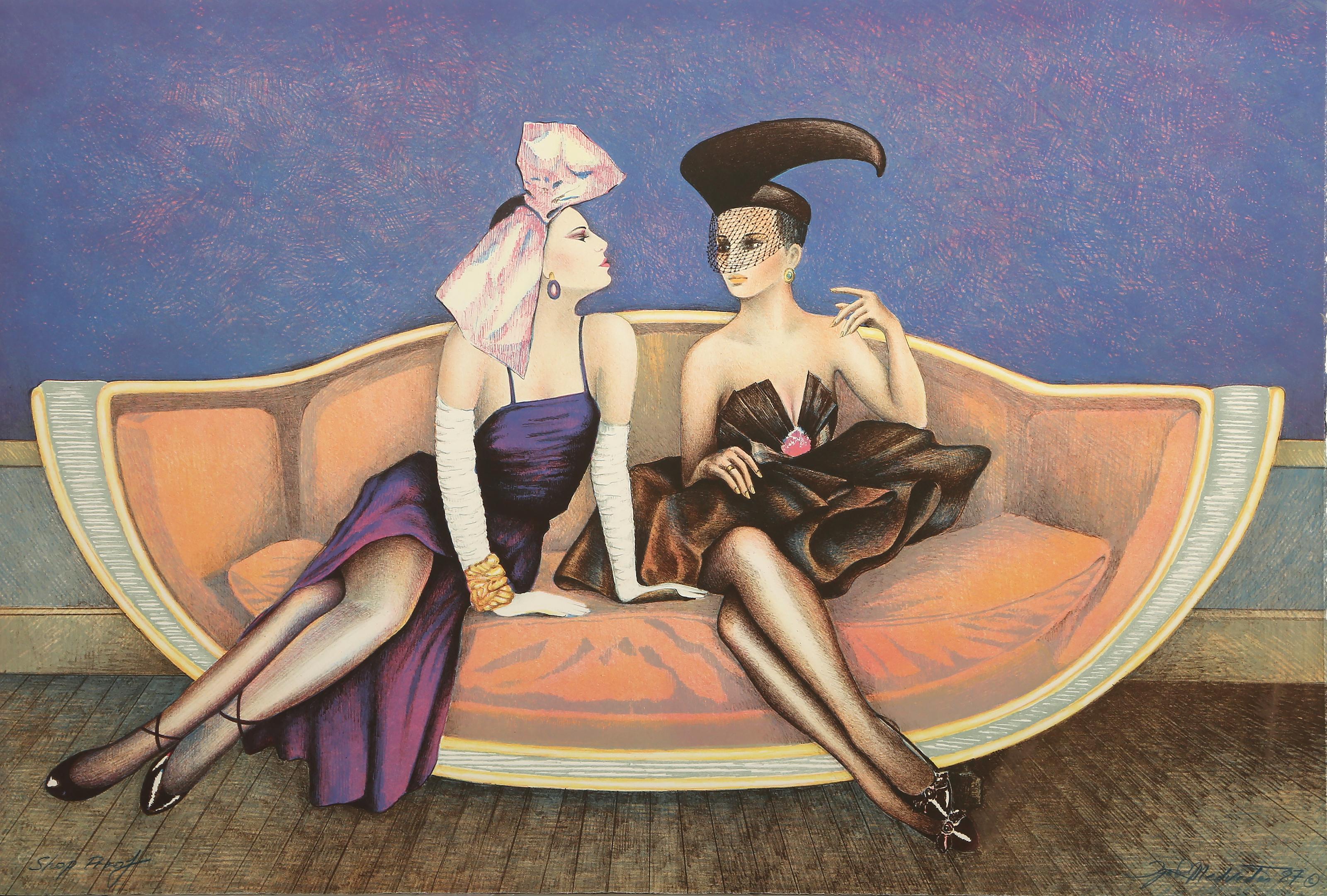 Igor Medvedev, Ukrainer/Amerikaner (1931 - 2015) - Dolce, Jahr:  1987, Medium:  Lithographie auf Arches, signiert, nummeriert und datiert mit Bleistift, Auflage:  Shop Proof, Größe:  23 x 33,5 in. (58,42 x 85,09 cm), Drucker:  Ernest de Soto