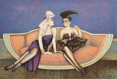 Dolce, Art Deco Lithographie von Igor Medvedev