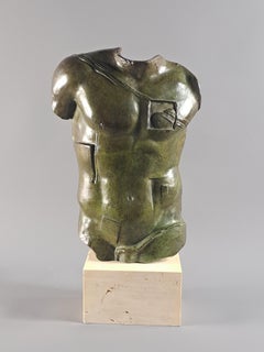 Igor Mitoraj (1944-2014) - Greene & Greene - Bronze à patine verte