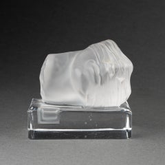 Igor Mitoraj : "Tybr", Sculpture in glass by Daum - 1986