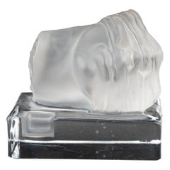Igor Mitoraj : "Tybr", Sculpture in glass by Daum - 1986