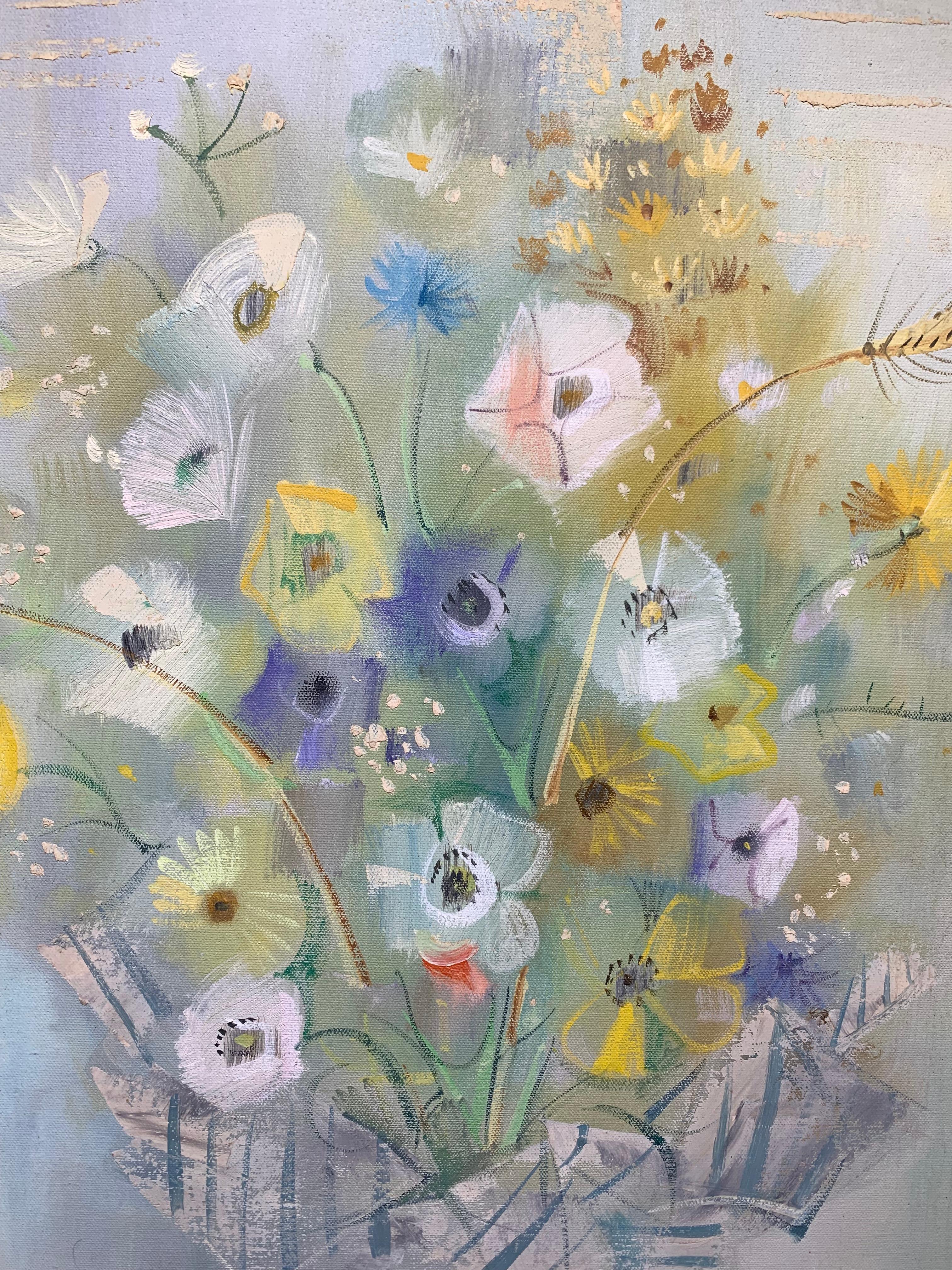Natura morta con fiori - Painting di Igor Pantuhoff