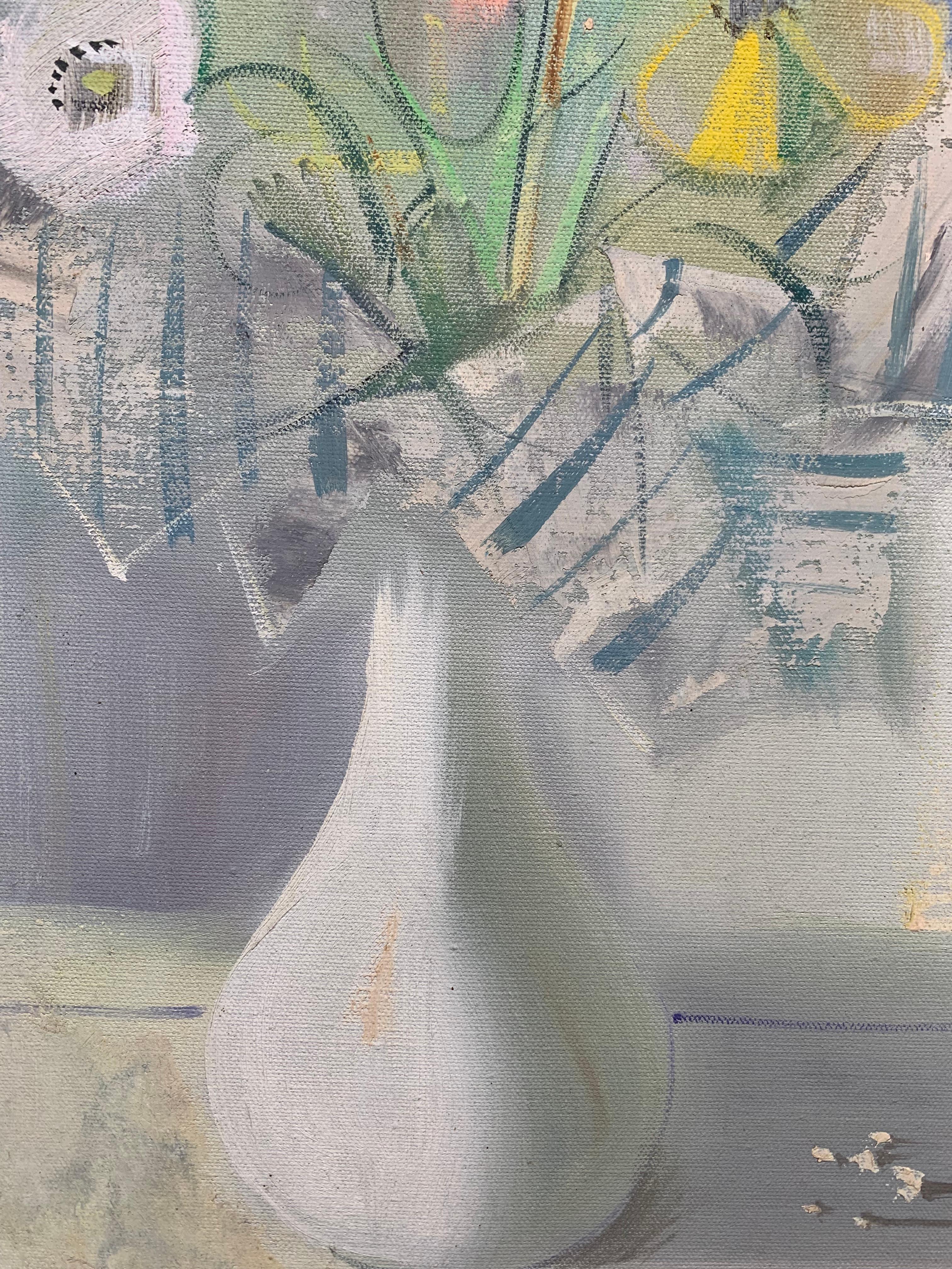 Natura morta con fiori - Still-Life Painting Beige di Igor Pantuhoff