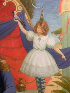 "The Carnival is Over", Igor Samsonov, Oil on Canvas, Surrealist, Figures, 48x54