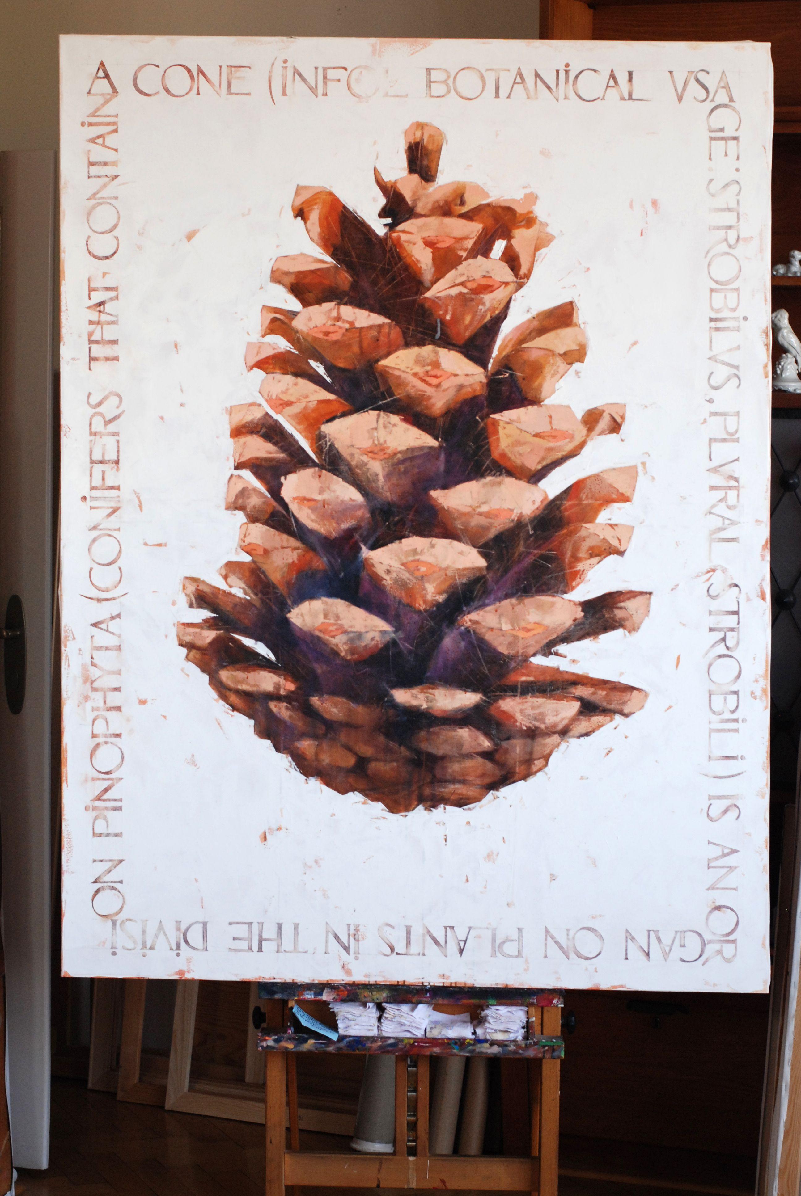 Ein Kegel, Gemälde, Öl auf Leinwand (Pop-Art), Painting, von Igor Shulman