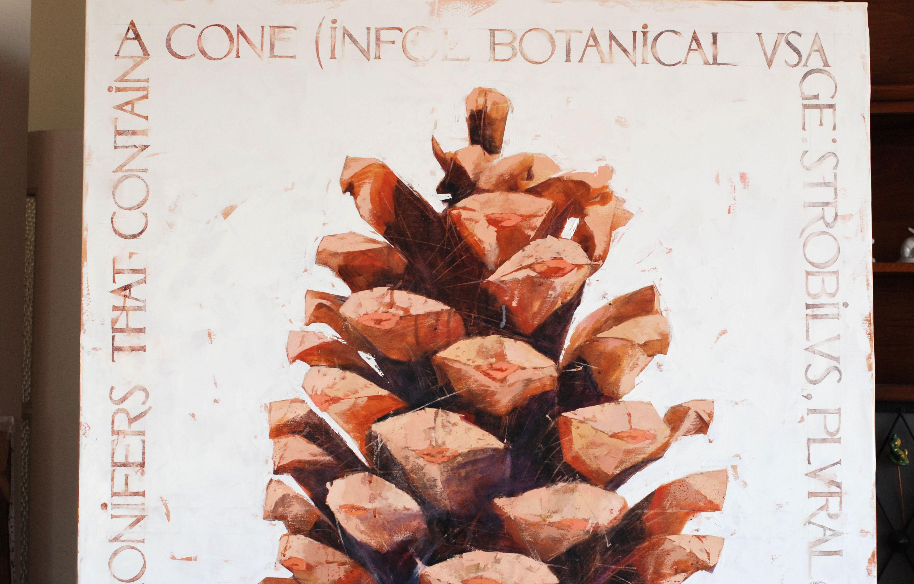 A cone., Painting, Oil on Canvas For Sale 4