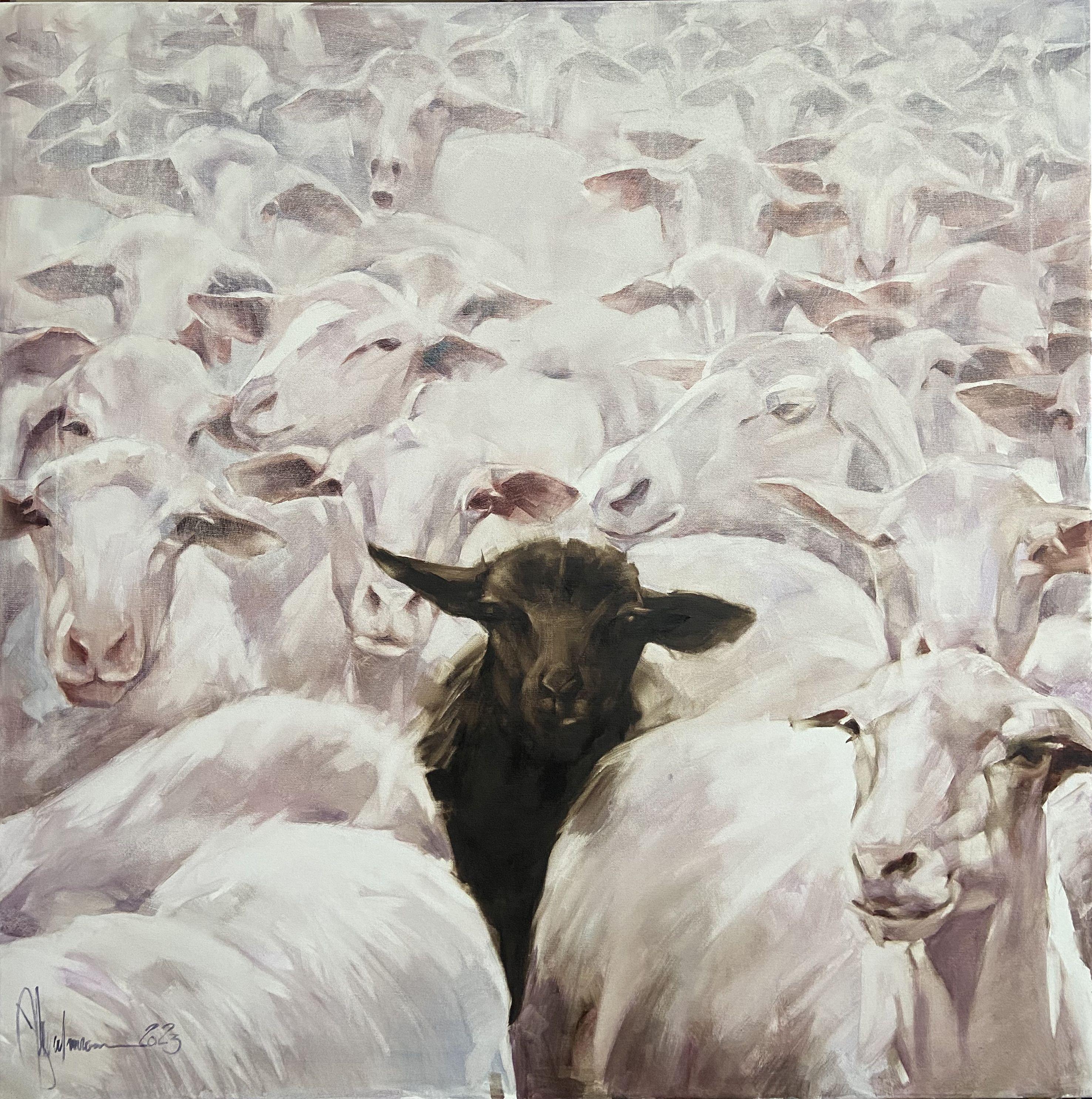 black sheep painting