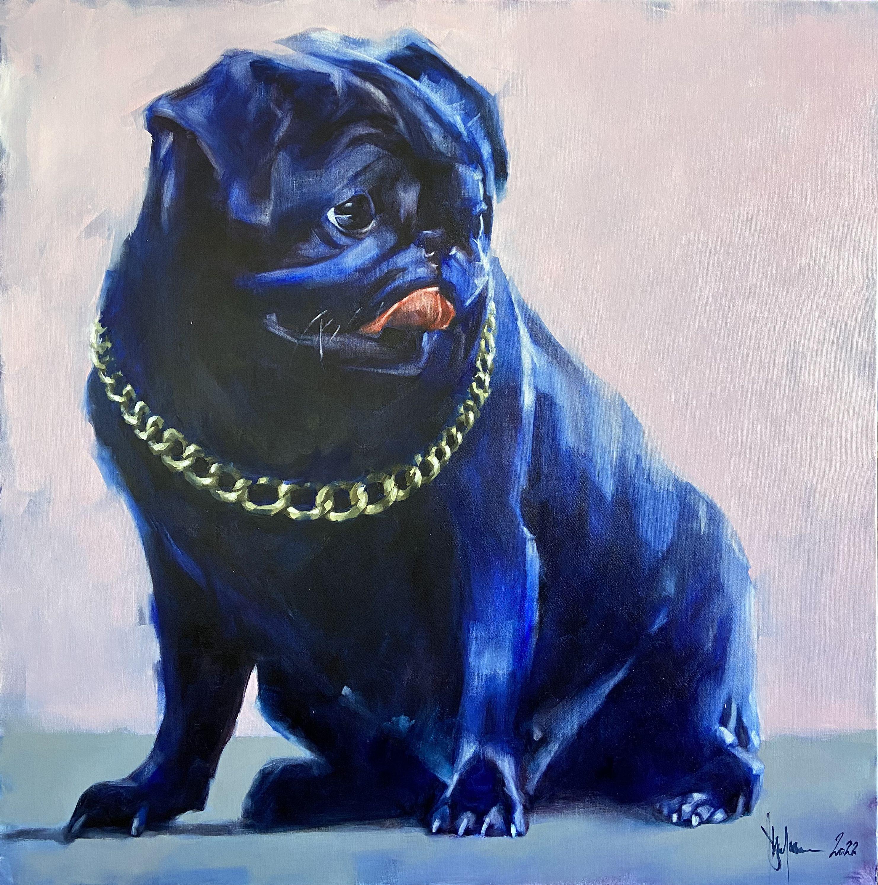 Pug Paintings - 12 For Sale on 1stDibs | pug artwork, pugs in paintings,  father of the bride doberman scene