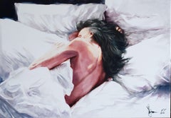 Cold bed., Painting, Oil on Canvas