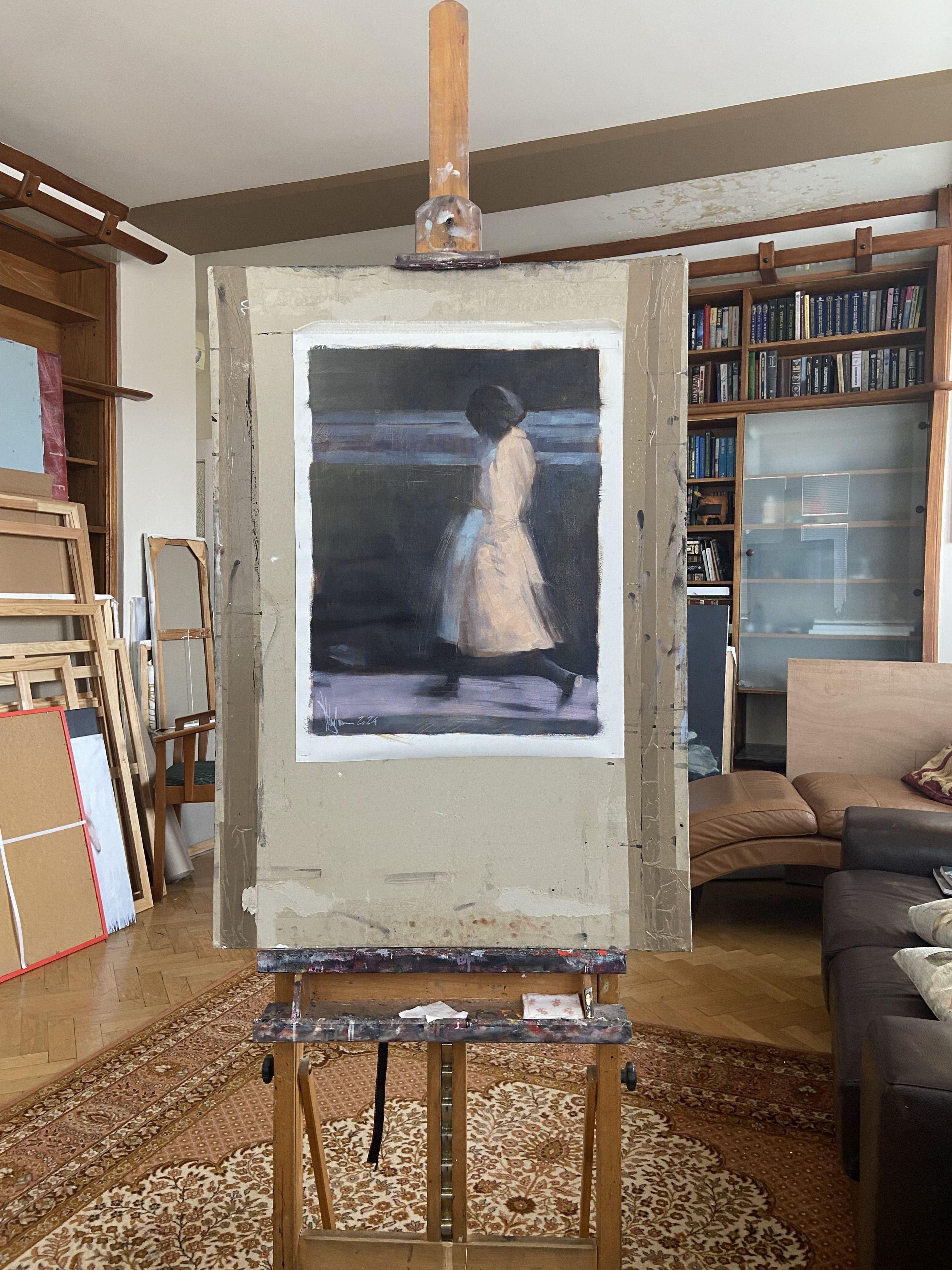 Etude #221. Color reflex., Painting, Oil on Canvas For Sale 1