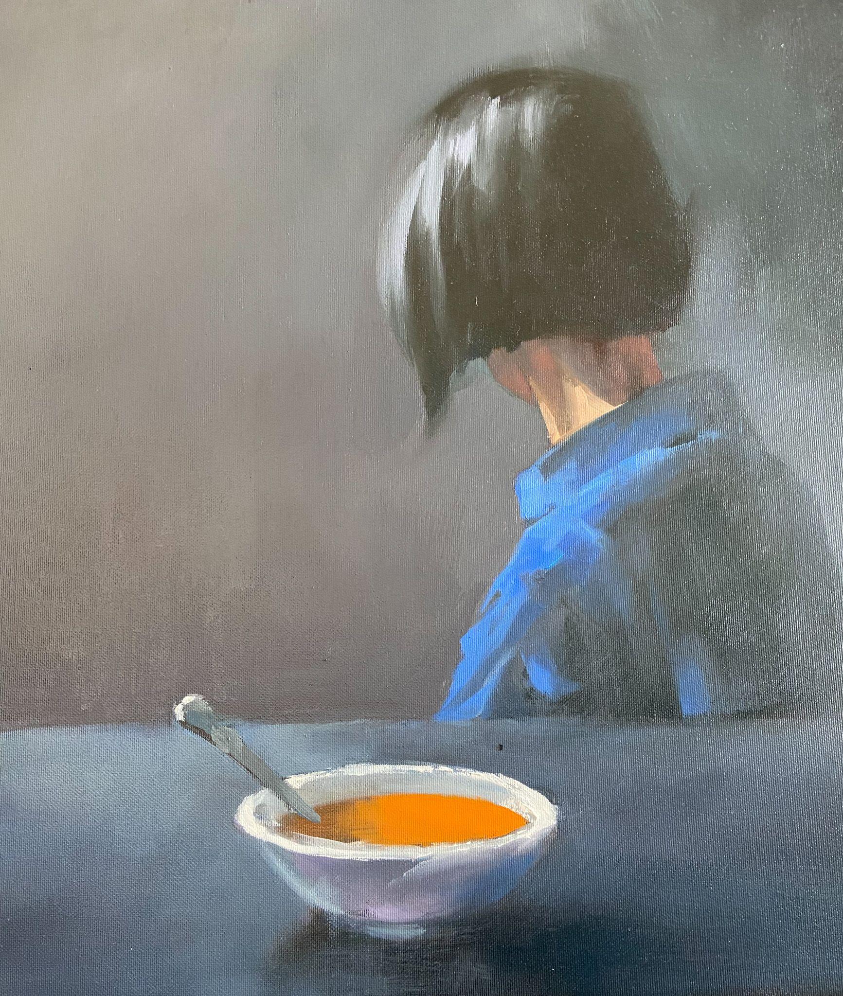 Etude #256. Pumpkin soup., Painting, Oil on Canvas For Sale 2