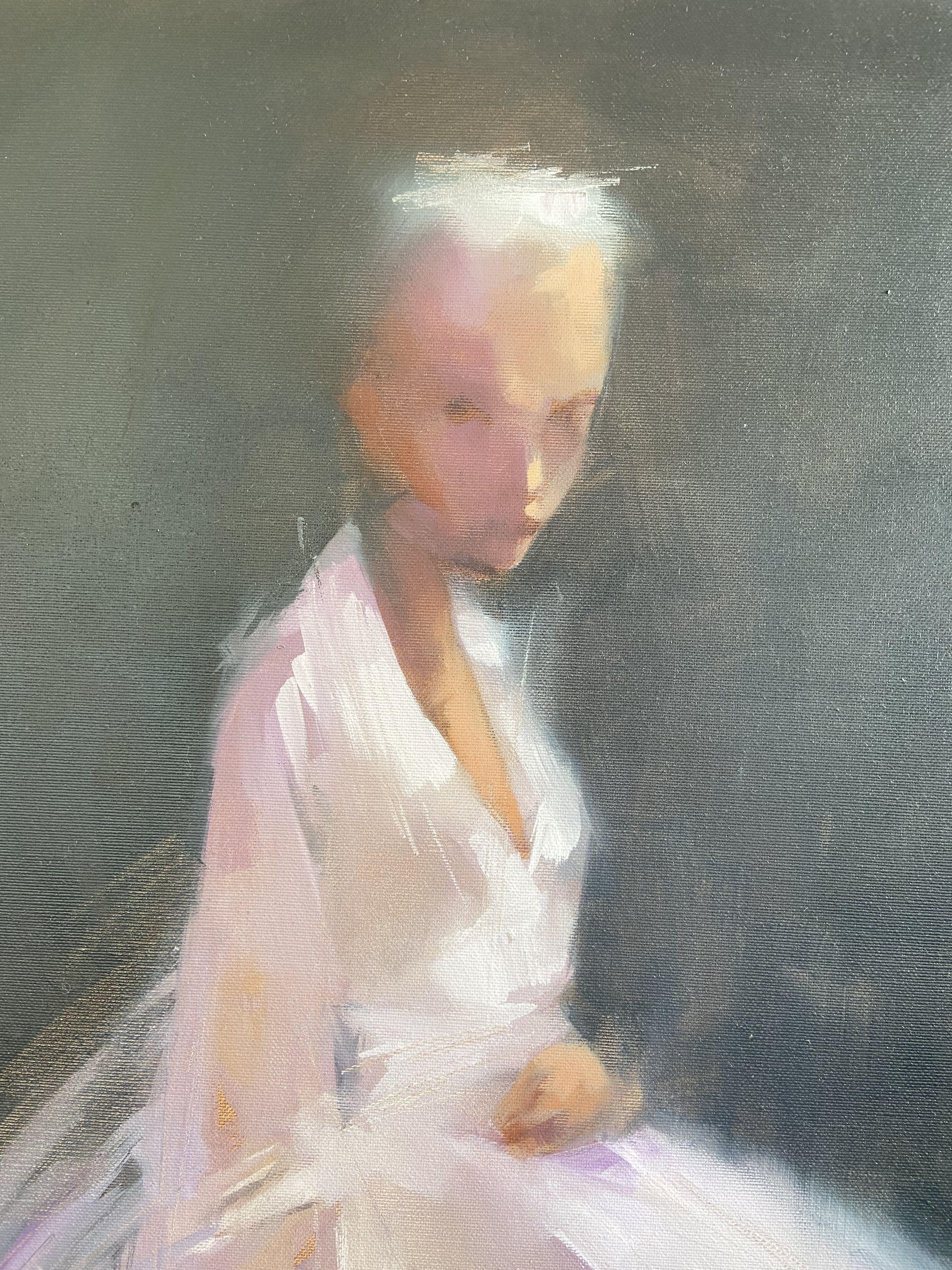 Etude #291. Ragazza di Marli, Pittura, Olio su tela in vendita 1