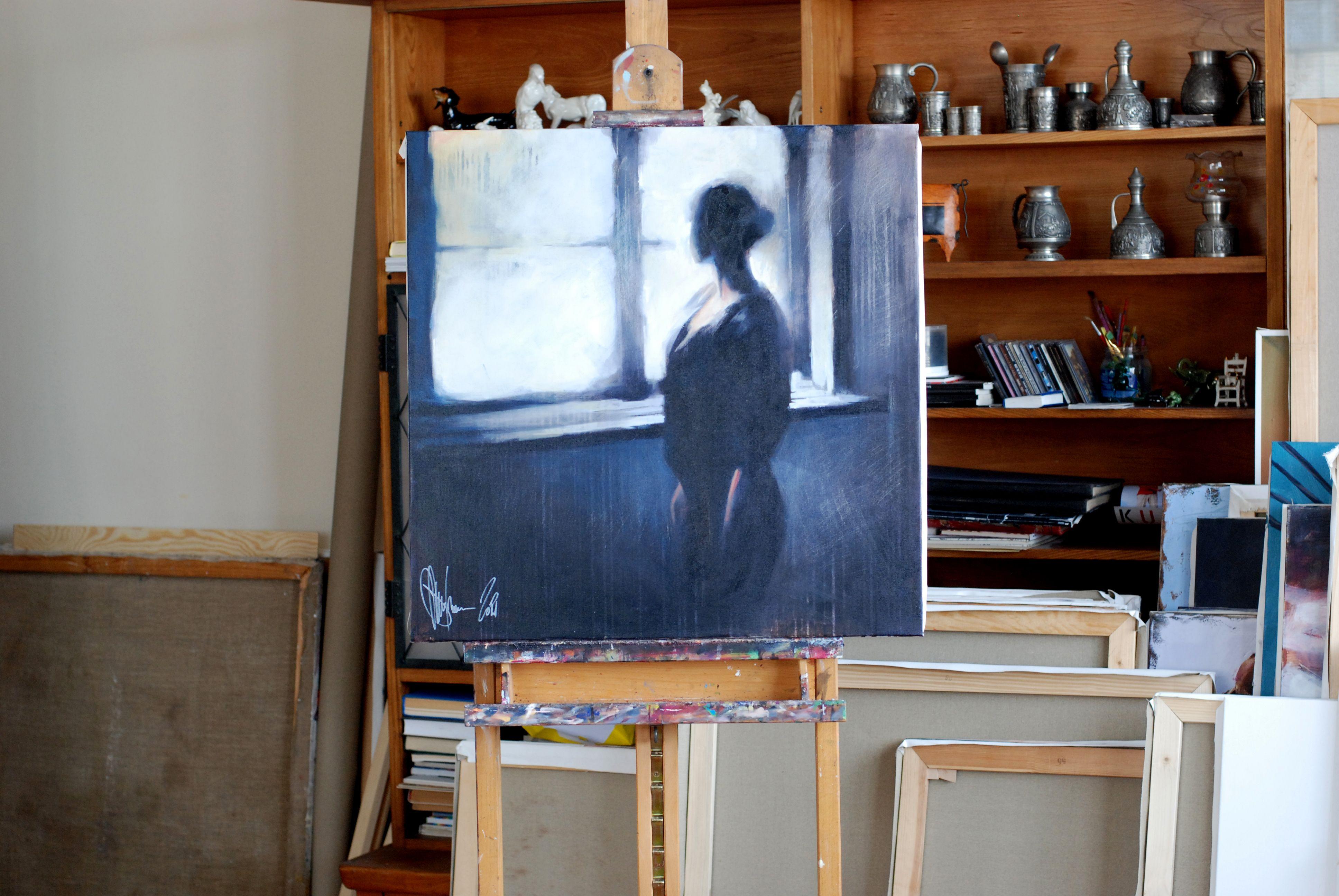 Aspettative. Allegoria., Pittura, Olio su tela - Painting di Igor Shulman