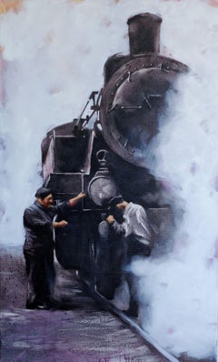 From project "Steam machines" #6, Painting, Oil on Canvas