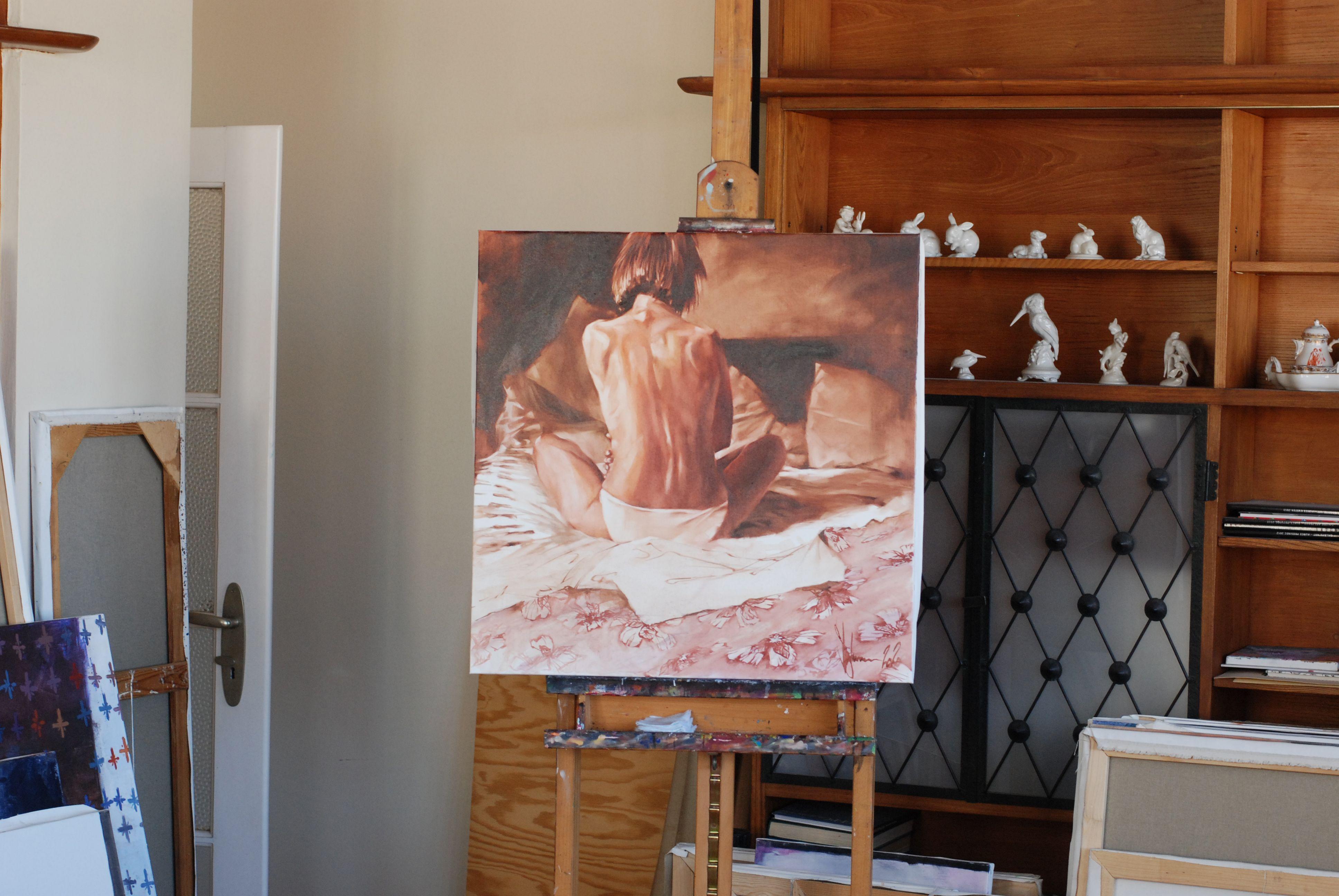 Peinture, huile sur toile, demi-lumière - Contemporain Painting par Igor Shulman