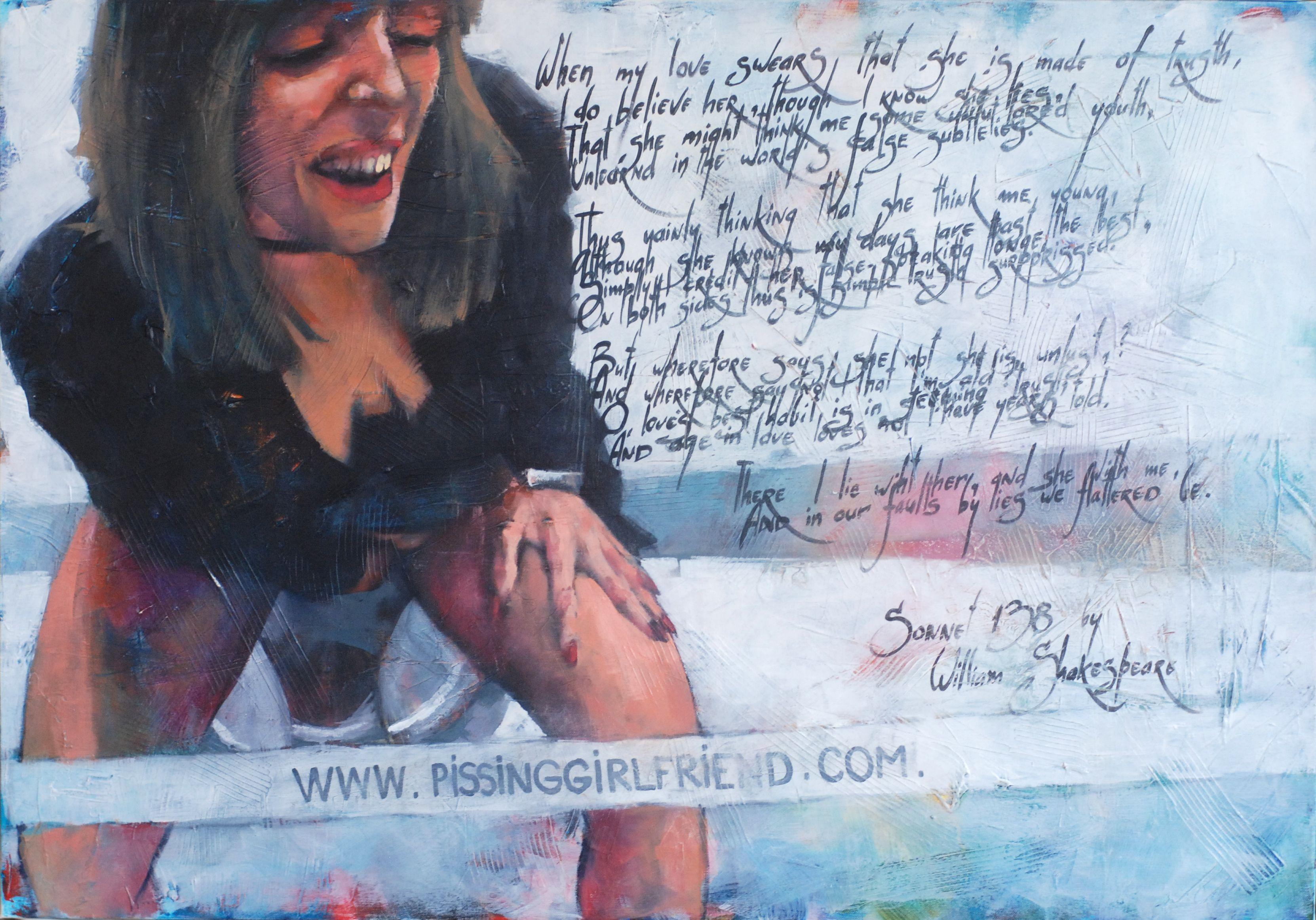 Peinture, huile sur toile, « Listening to Shakespeare... » - Painting de Igor Shulman