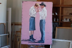 Meeting mit einem vorherrschenden Ende, Gemälde, Öl auf Leinwand