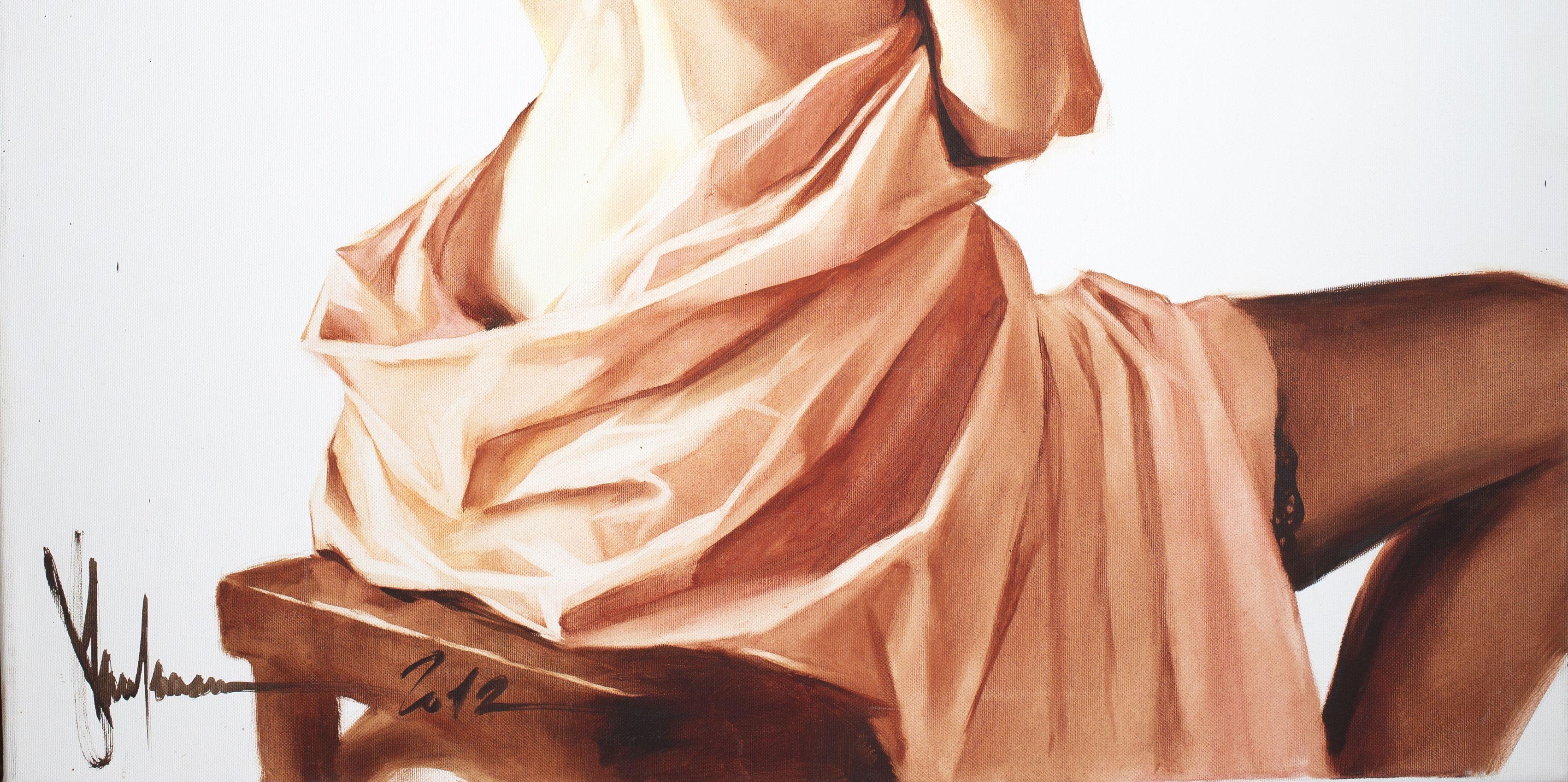 Modesty., Painting, Oil on Canvas For Sale 1