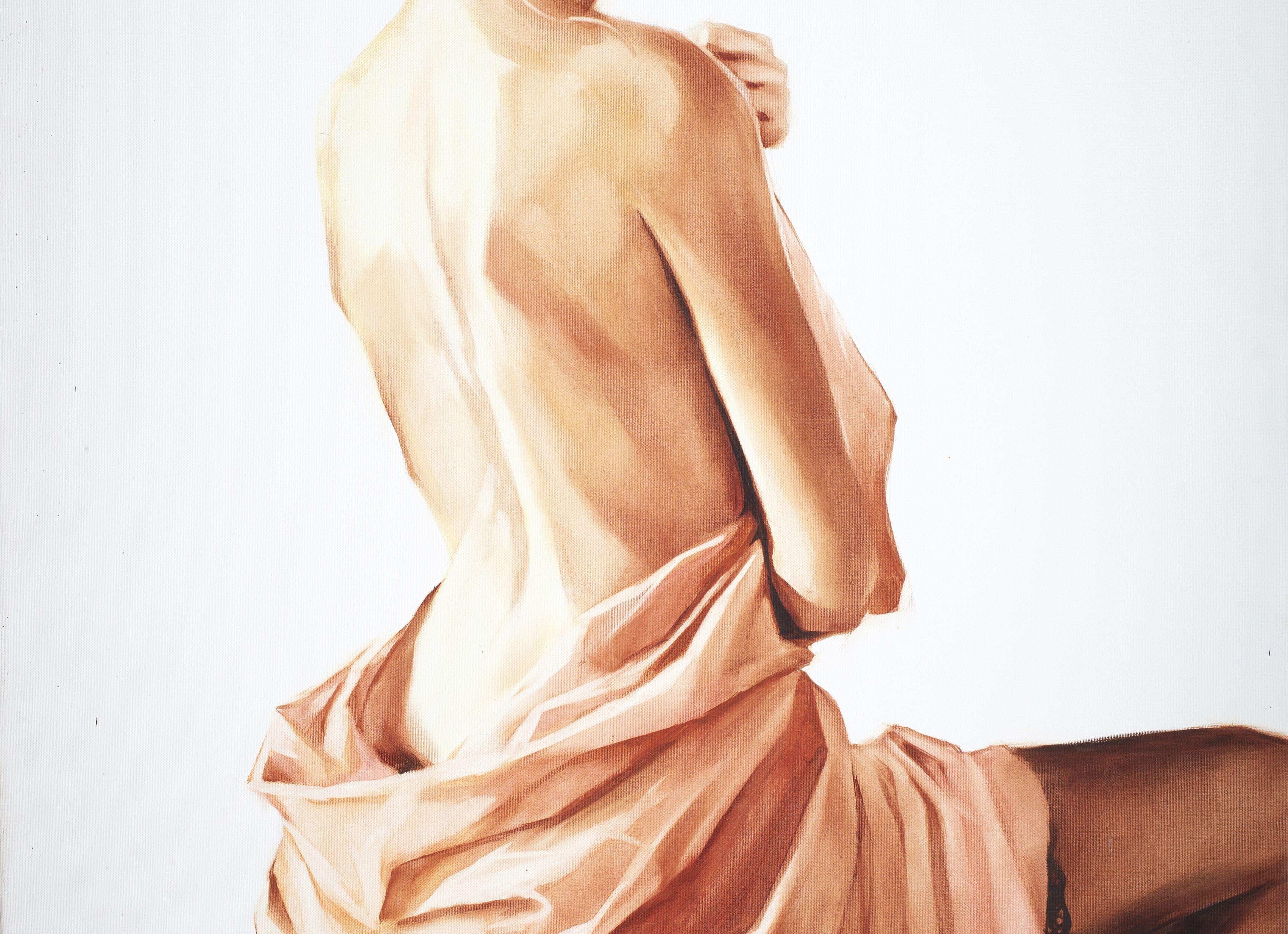 Modesty., Painting, Oil on Canvas For Sale 2