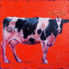 My cow., Painting, Oil on Canvas