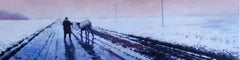 November in Tver region., Painting, Oil on Canvas