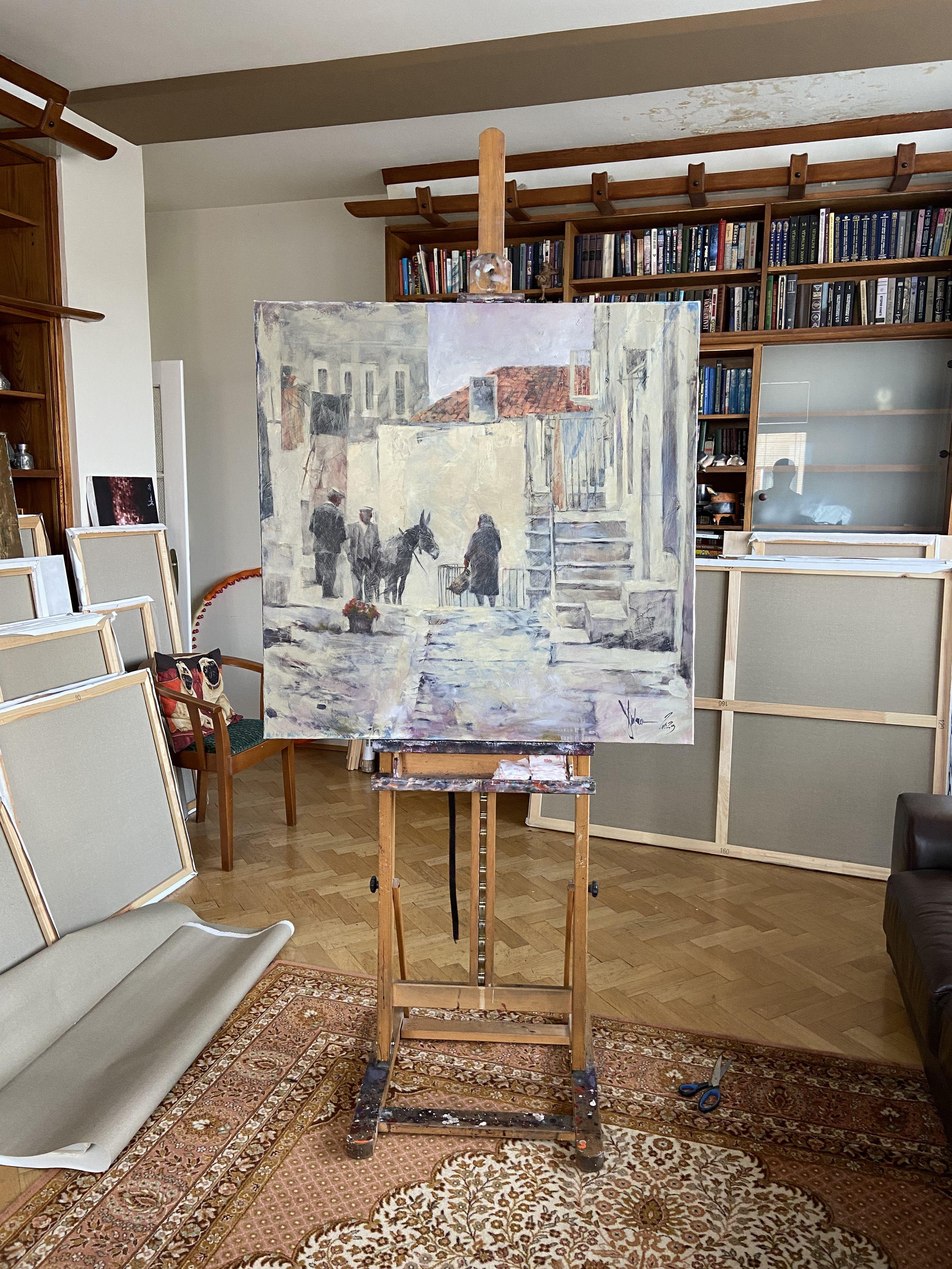 ?orsi?a. Winter. Remasterización, Pintura, Óleo sobre lienzo - Painting Contemporáneo de Igor Shulman
