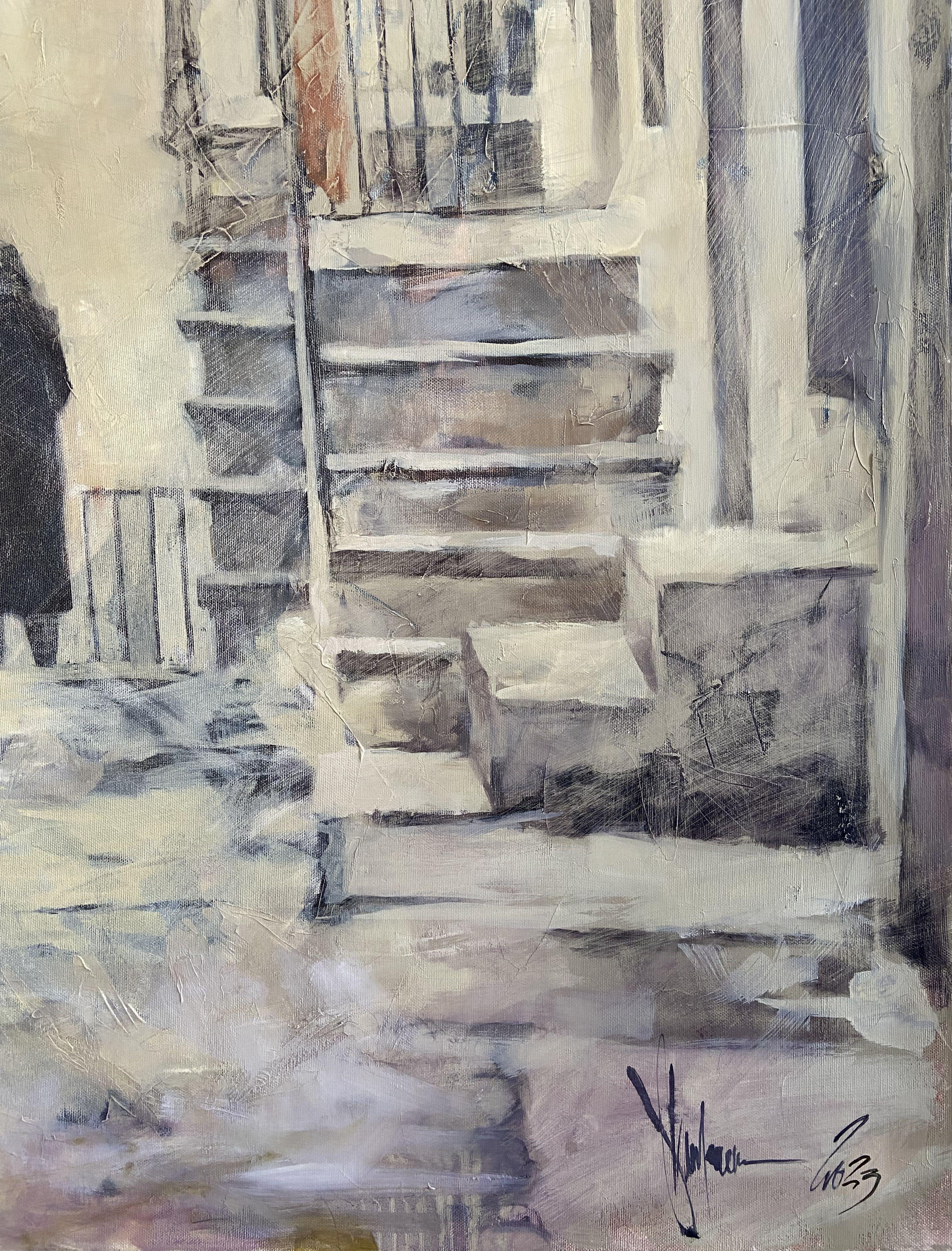 ?orsi?a. Winter. Remasterización, Pintura, Óleo sobre lienzo en venta 2