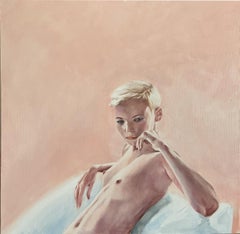 Pink life., Painting, Oil on Canvas