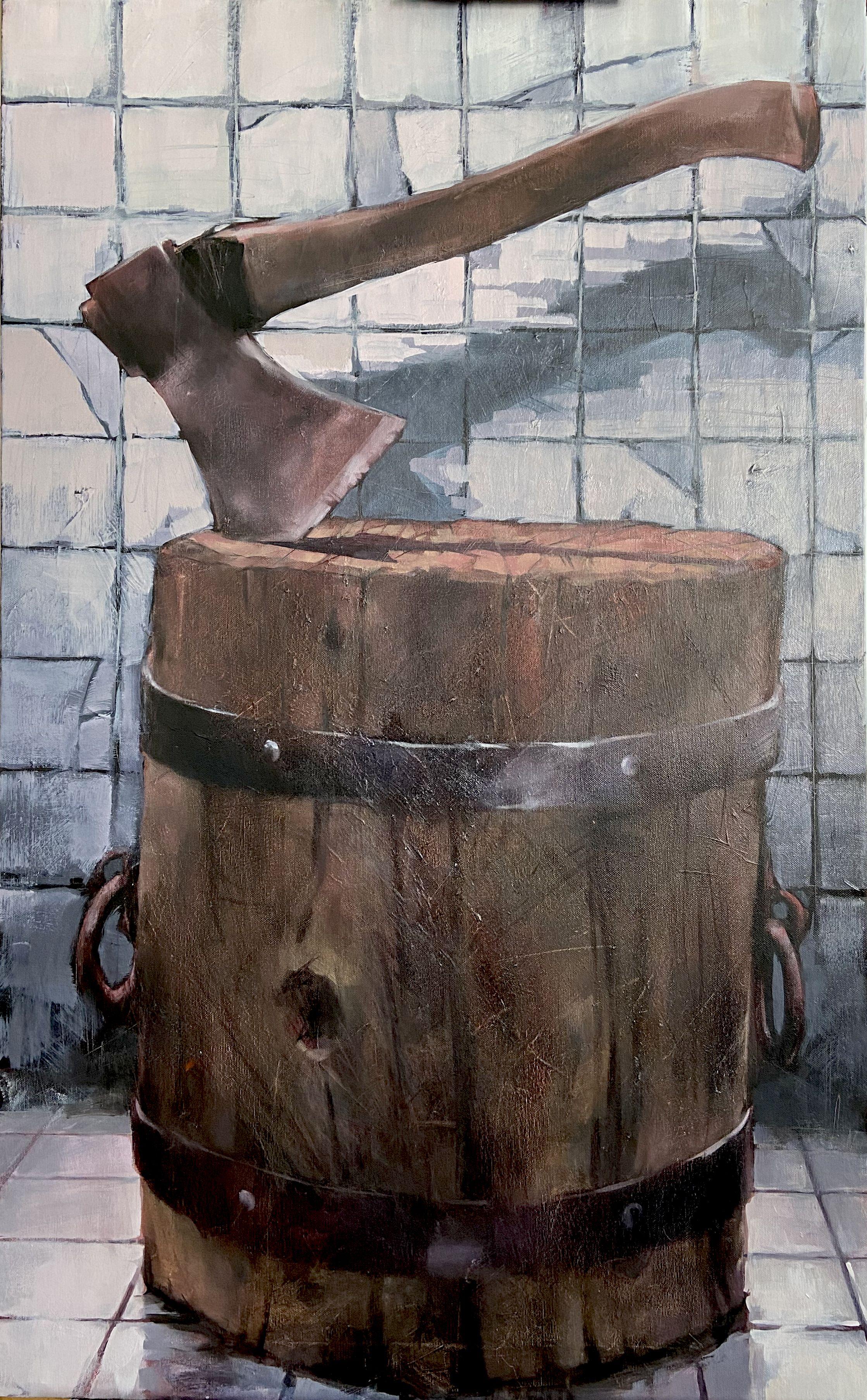 Retribution, Gemälde, Öl auf Leinwand – Painting von Igor Shulman