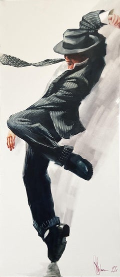 Street dancer #6, Painting, Oil on Canvas
