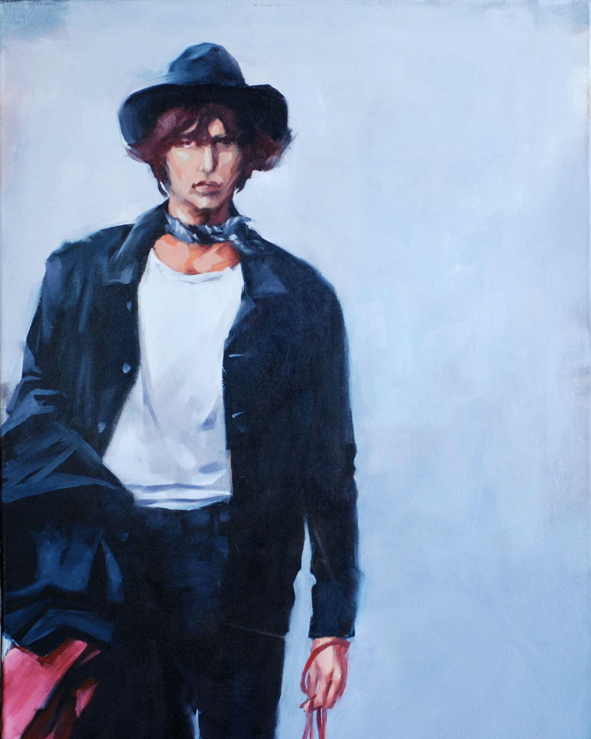 Style icon., Painting, Oil on Canvas For Sale 1